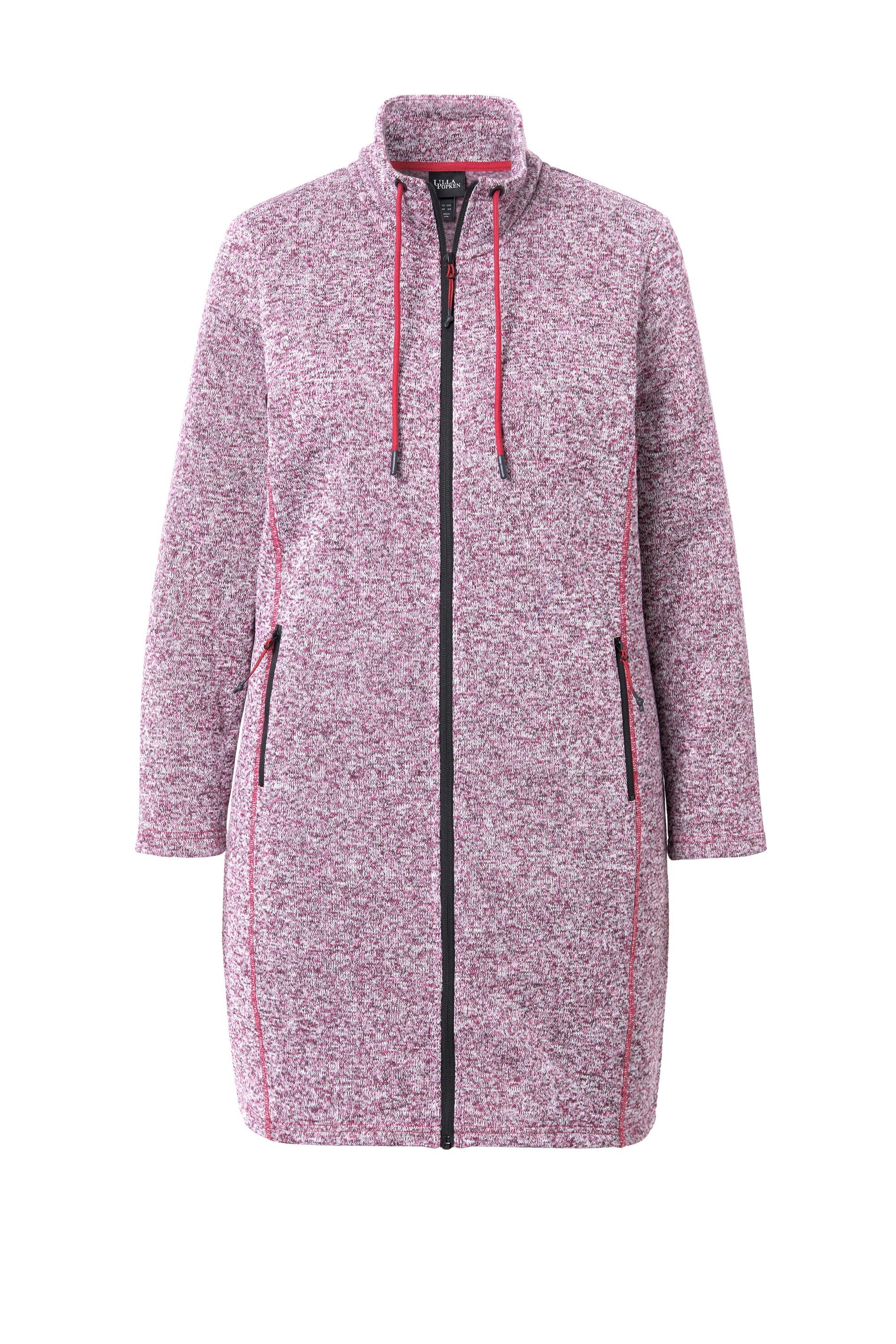 Ulla Popken Sweatjacke Strickfleecejacke Stehkragen längerer günstig online kaufen