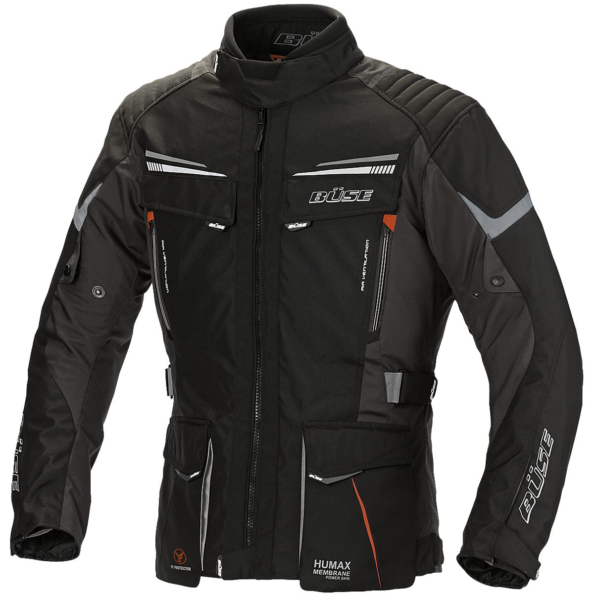Büse Motorradjacke Büse LAGO PRO Textiljacke schwarz 11XL atmungsaktiv günstig online kaufen