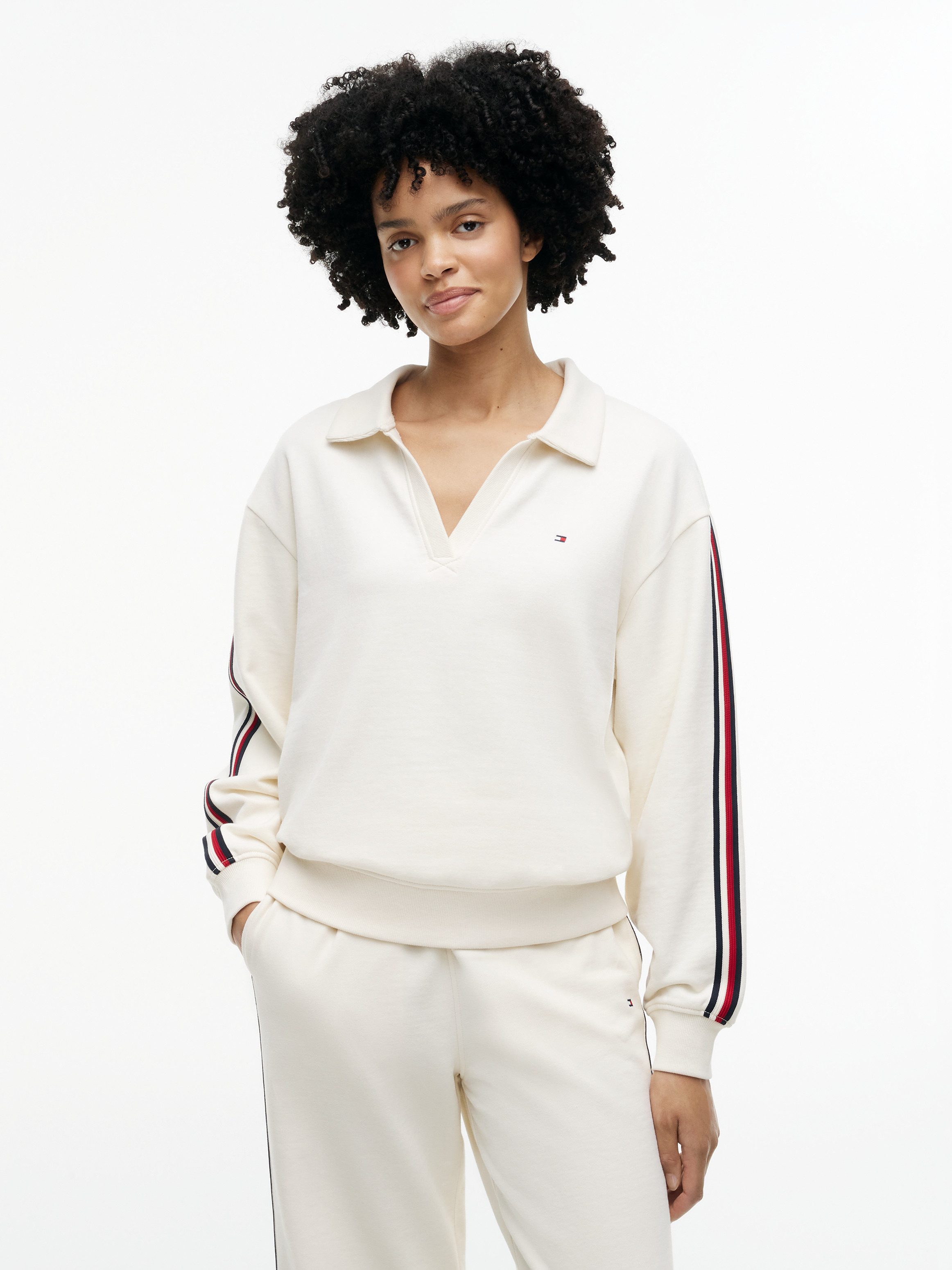 Tommy Hilfiger Underwear Sweatshirt RUGBY SWEATER aus Baumwoll-Terry, Relaxed Fit