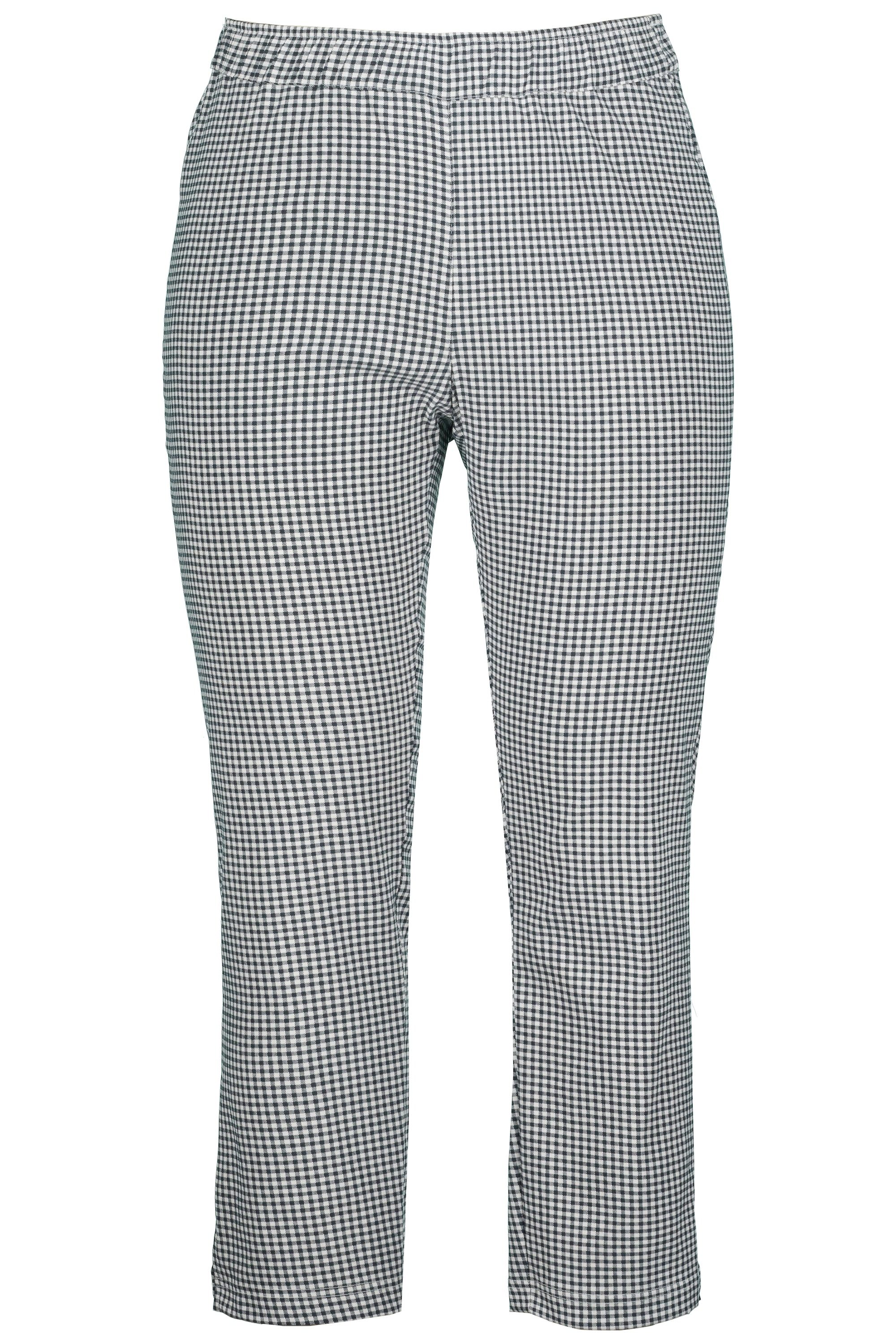 Ulla Popken Stoffhose 7/8-Bengalinhose Sienna Vichykaro günstig online kaufen