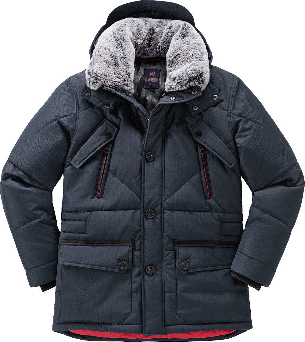 Franco Bettoni Steppjacke Geteiltes Kontrast-Innenfutter