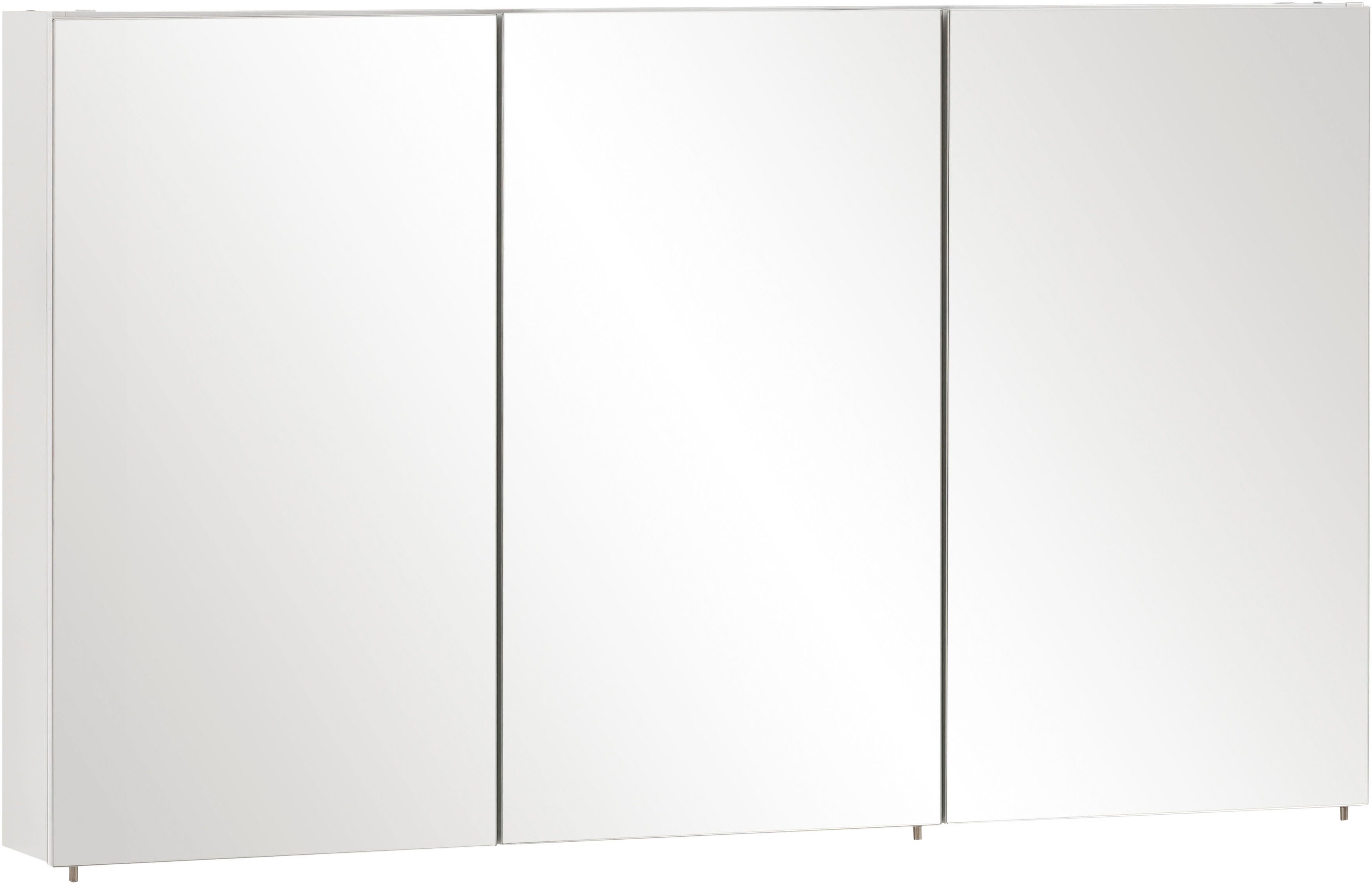 Schildmeyer Spiegelschrank Basic, Spiegelschrank, Made in Germany, B: 120 cm Solide Verarbeitung - Dieses Produkt ist in Deutschland gefertigt