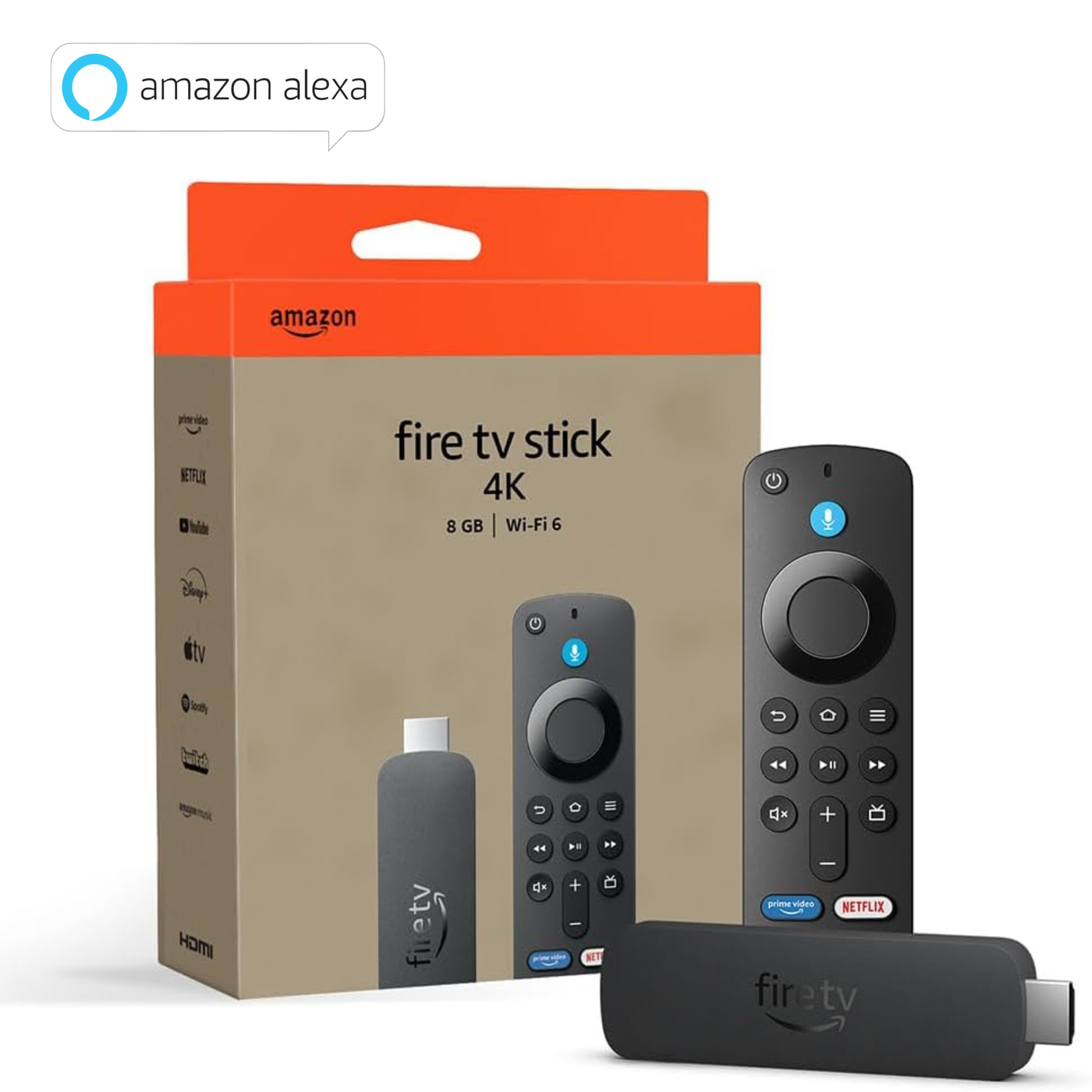 Streaming-Stick Fire TV Stick 4K Ultra HD (Neueste Generation) Unterstützt Wi-Fi 6