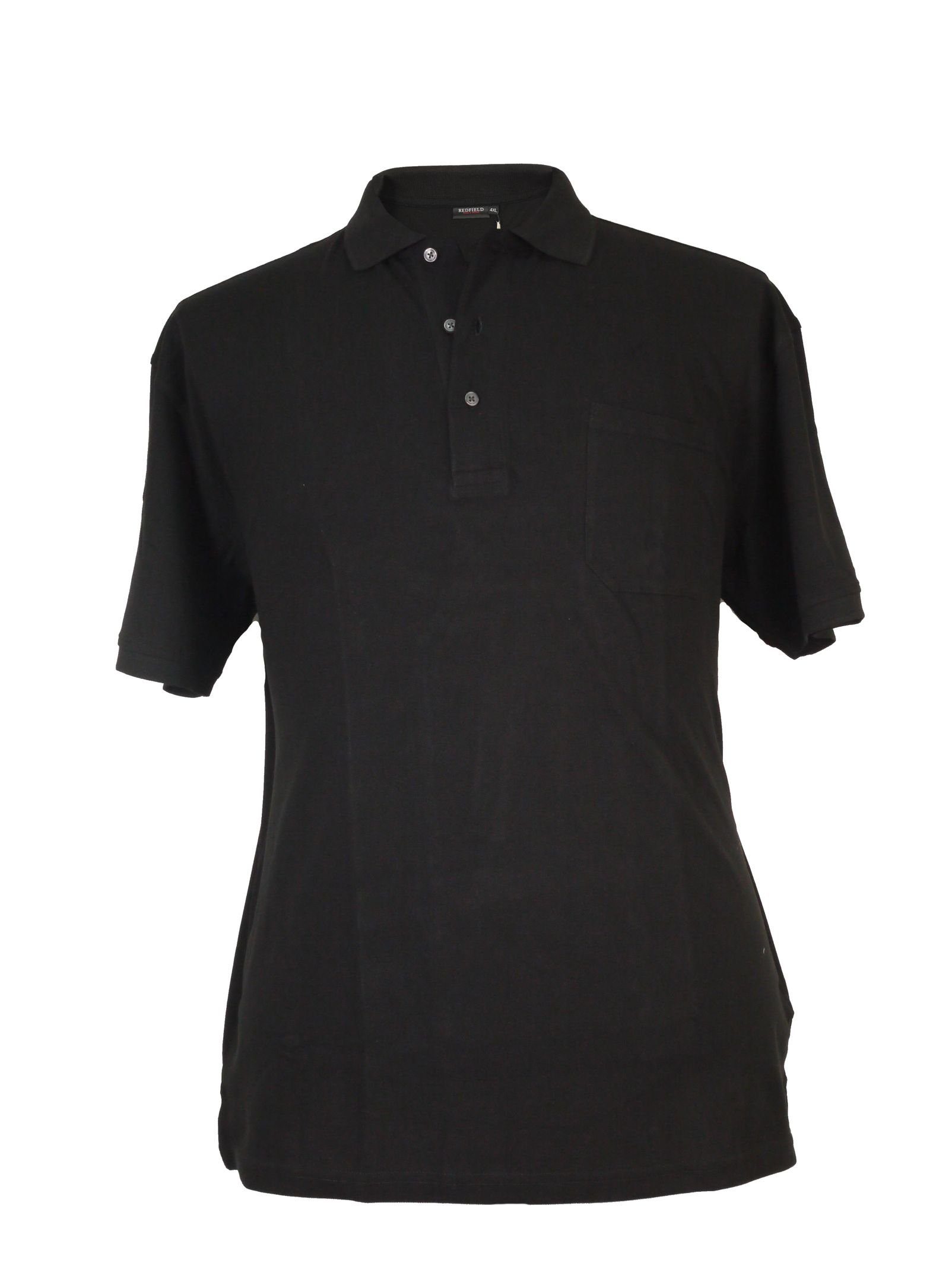 redfield Poloshirt Basic Kurzarmpolo von Redfield 3XL - 10XL, schwarz