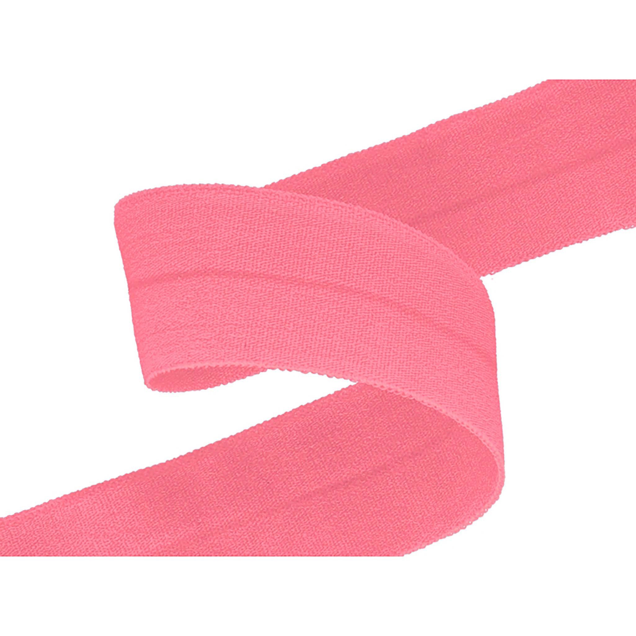 maDDma Gummiband Falzgummi 100m Faltgummi 20mm hochelastisch Faltgummi Schrägband, 005 - bubblegum