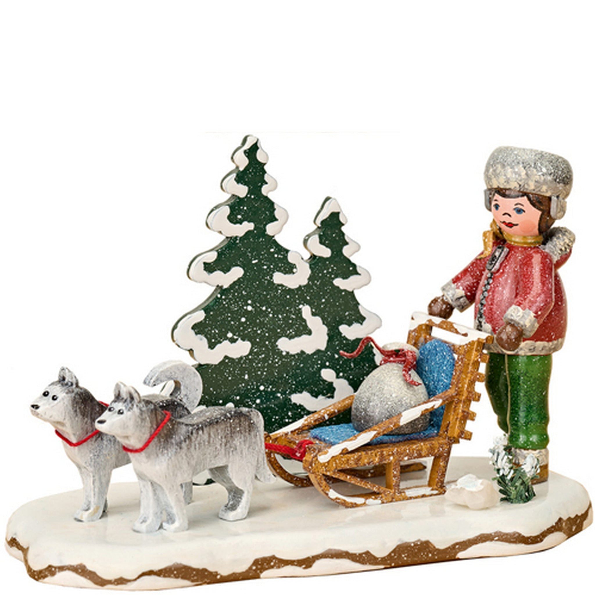 Hubrig Volkskunst GmbH Dekofigur Hubrig Volkskunst 'Winterkinder Durch den Winterwald - 10cm' 2026
