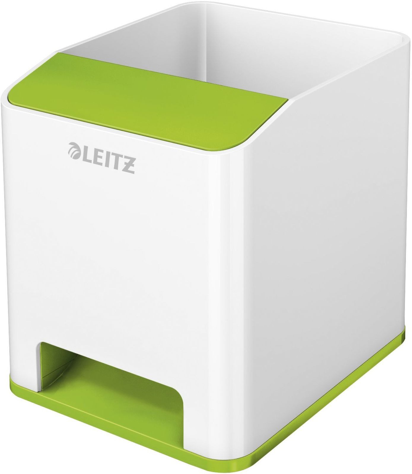 LEITZ Tischaufsatz Stifteköcher Wow Duo Colour Sound weiß/grün