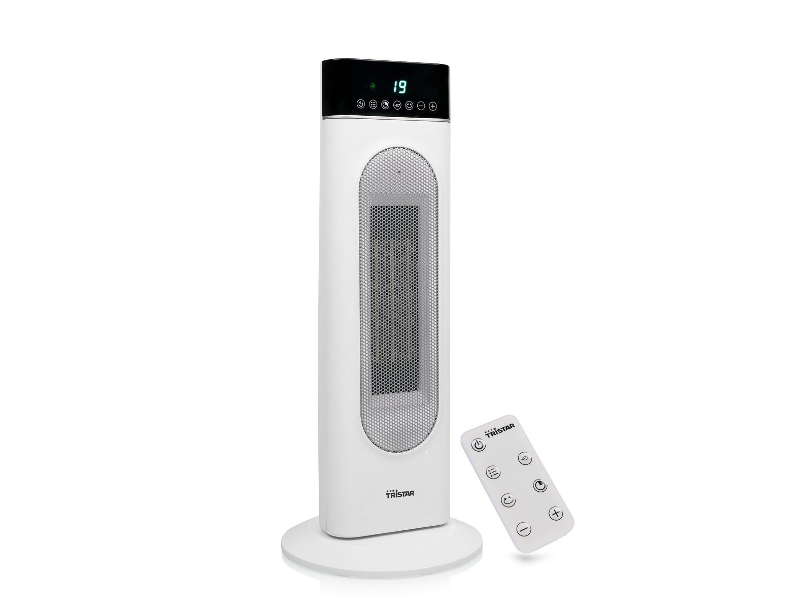 Tristar Keramikheizlüfter, 2000 W, Warmluftheizung Elektro-Heizer mit Fernbedienung & Timer Luftheizer