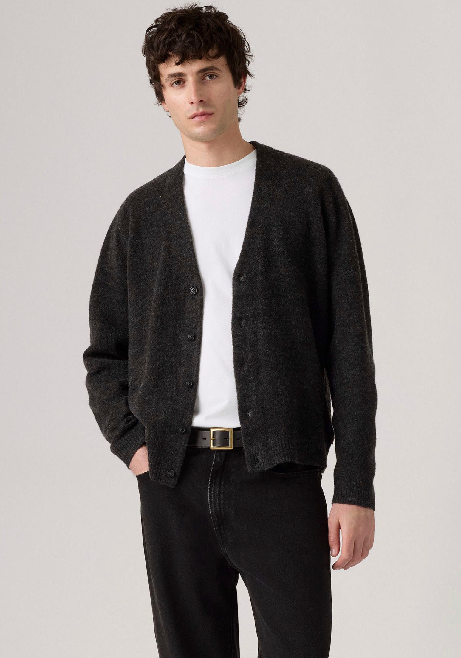 Levi's® Strickjacke Legere Passform, pflegeleichter Materialmix günstig online kaufen