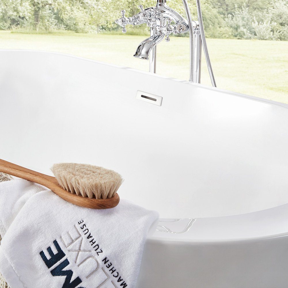 HOME DELUXE Badewanne Freistehende Badewanne CODO, (1-tlg), 170 x 80 x 58 cm - Füllmenge: 204 Liter I Freistehende Badewanne Spa