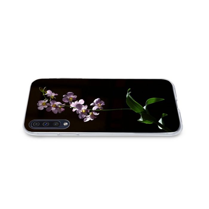 MuchoWow Handyhülle Orchidee - Blume - Rosa Handyhülle Samsung Galaxy A30s Smartphone-Bumper Print Handy AR12333