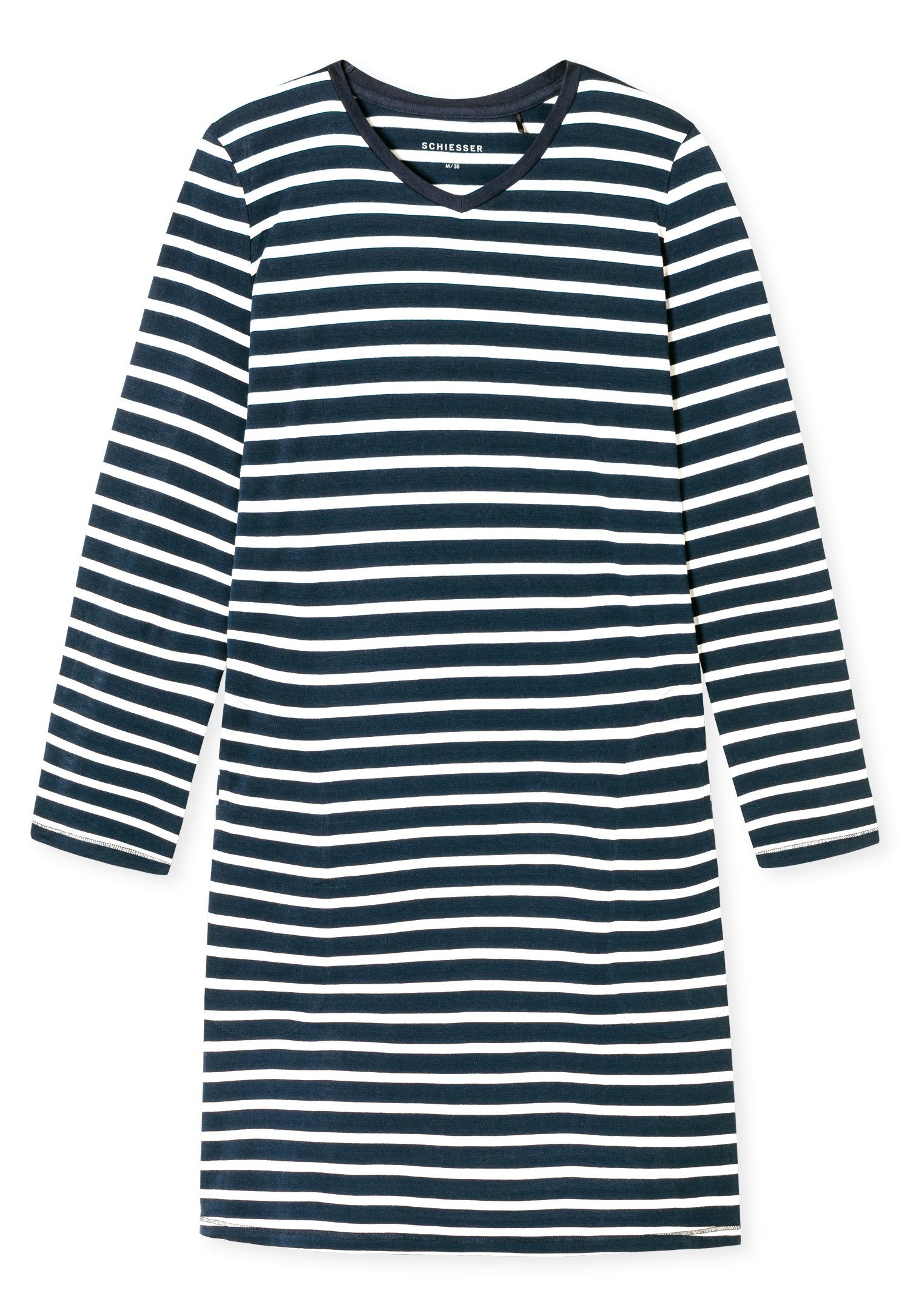 Schiesser Nachthemd Casual Essentials (Packung) mit leichtem V-Ausschnitt günstig online kaufen