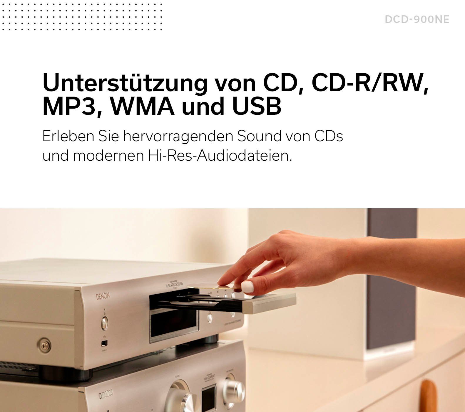 Denon DCD-900NE CD-Player silber (USB-Audiowiedergabe)