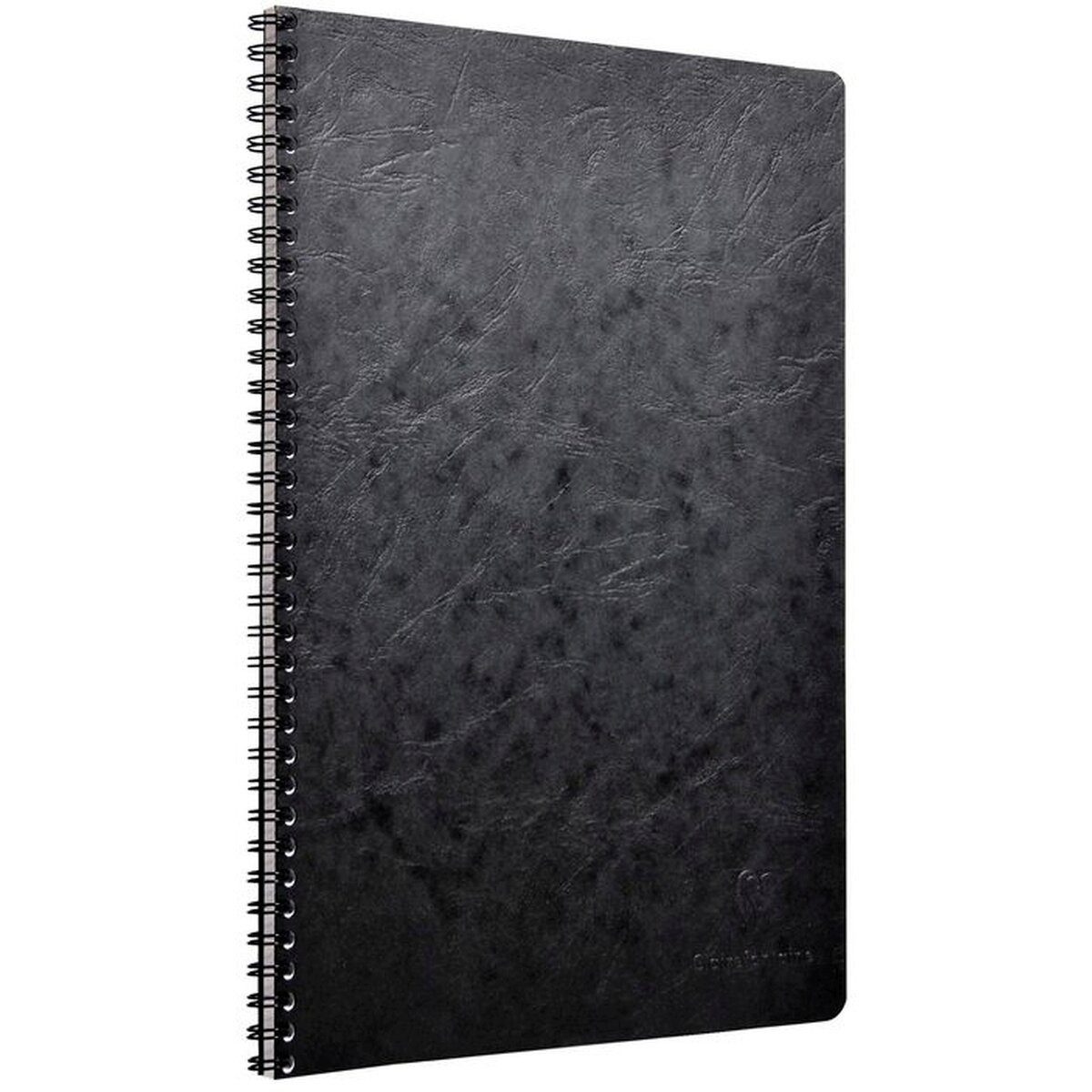 CLAIREFONTAINE Notenblock Spiralbuch A4 Agebag liniert mit Rand 50 Blatt schwarz