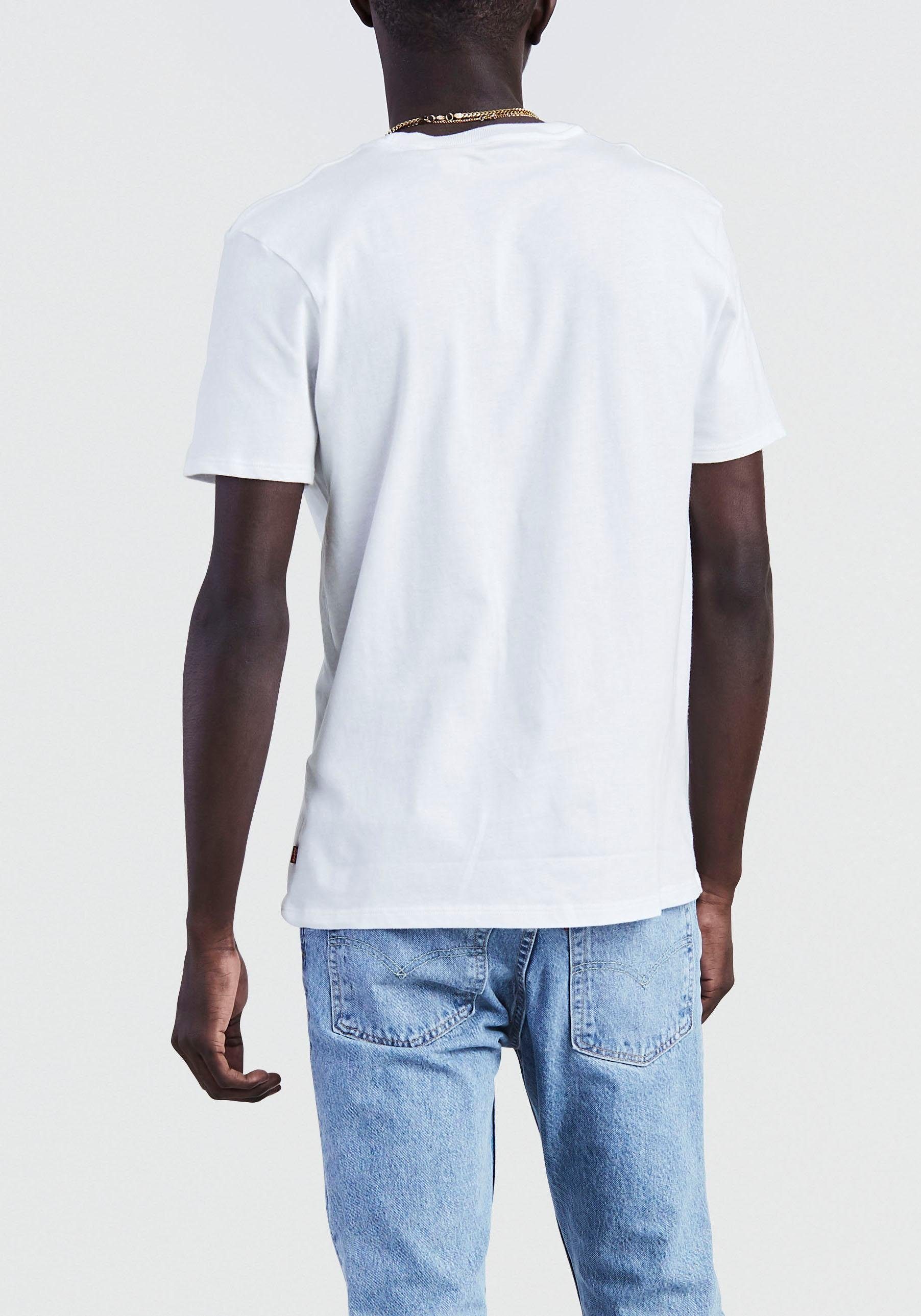 mit T-Shirt großem Levi's® weiß Logoprint