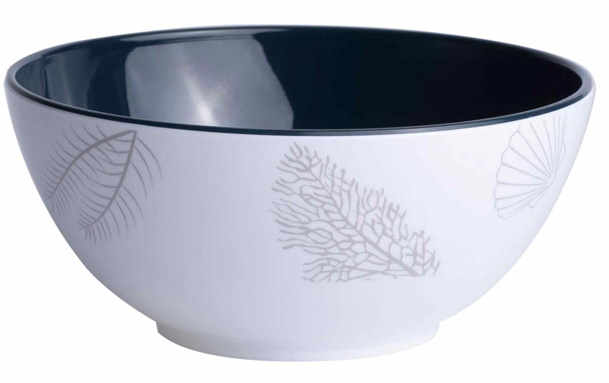 Marine Business Müslischüssel Salatschüssel Müslischüssel, 15cm, navy weiss - Living, einzeln, Melamin, (1-tlg)