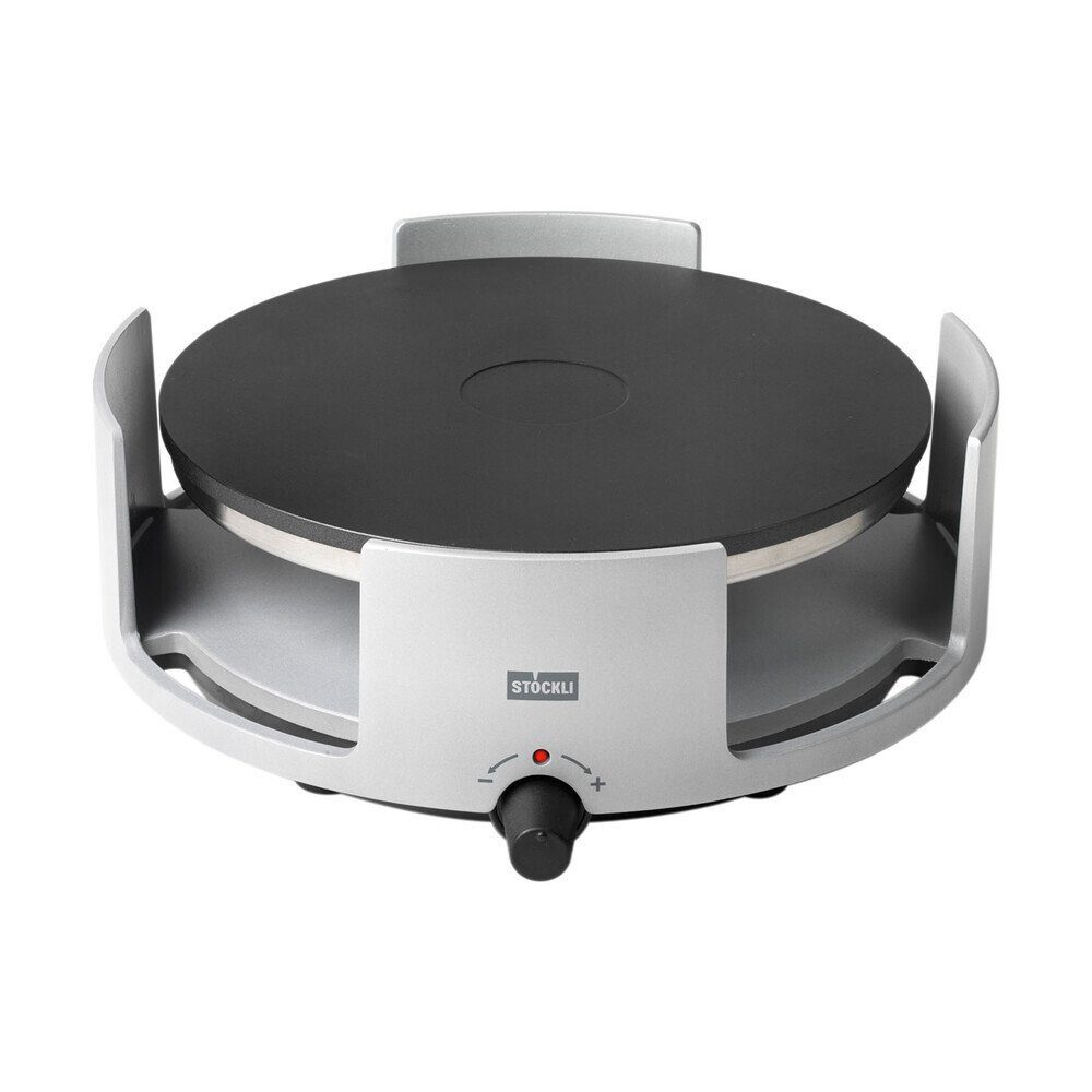 Stöckli Elektro-Fondue Rechaud Avalon 22 cm hellgrau, Rechaud Avalon, Ø18,5cm, Aluminiumdruckguss