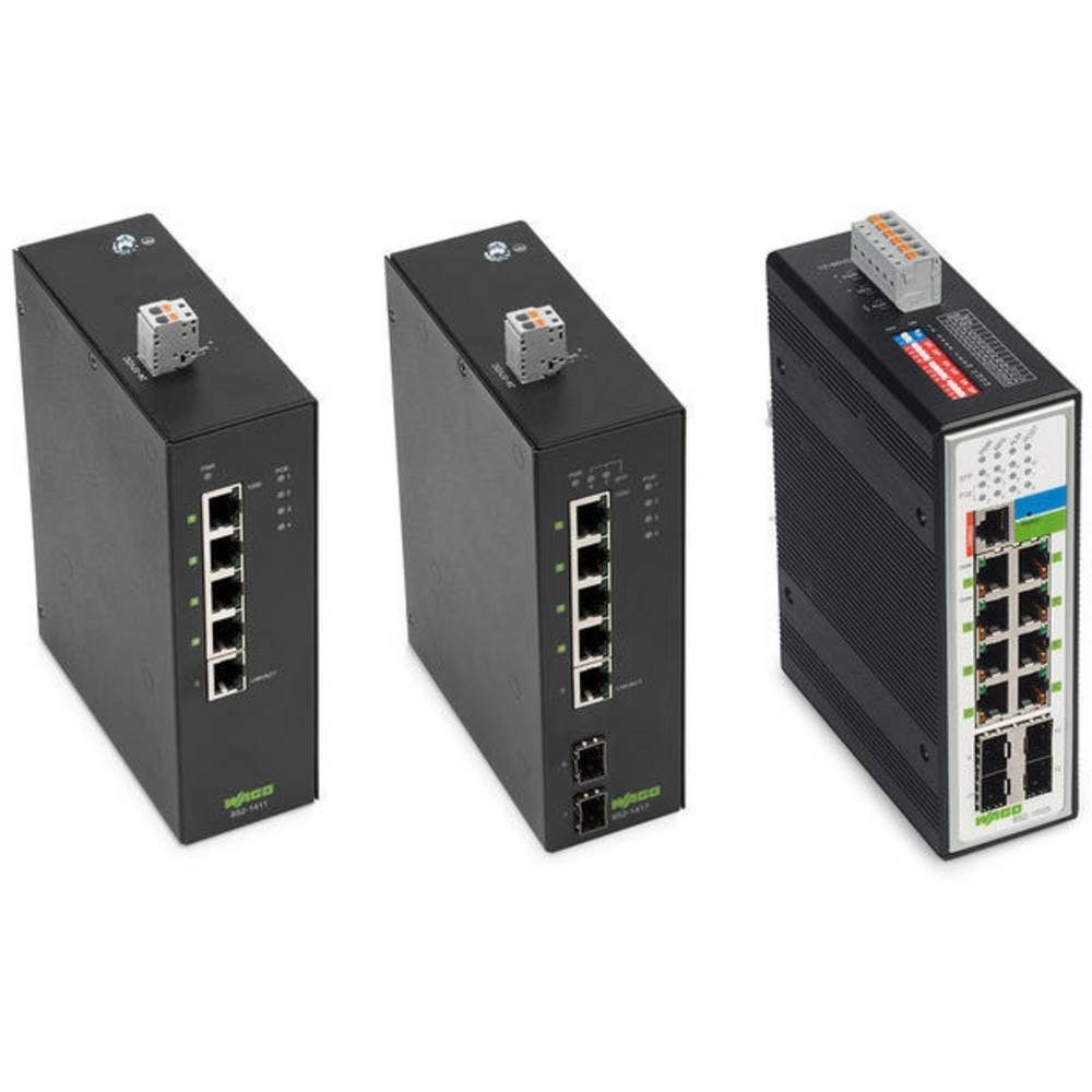 WAGO Industrial-ECO-Switch, 5 Ports 1000BASE-T, 2 Netzwerk-Switch