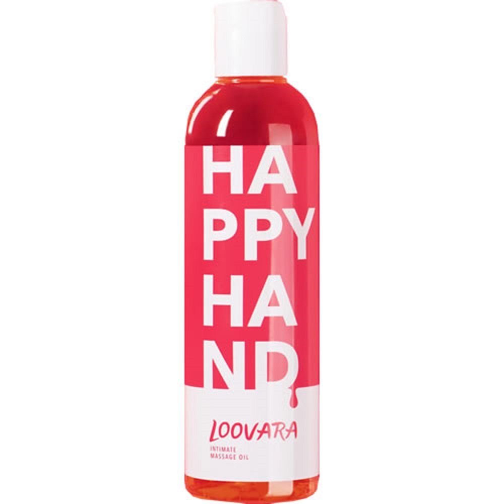 Loovara Gleit- & Massageöl Happy Hand - für den Handjob, Flasche mit, natürliches Massageöl für die Intim-Massage