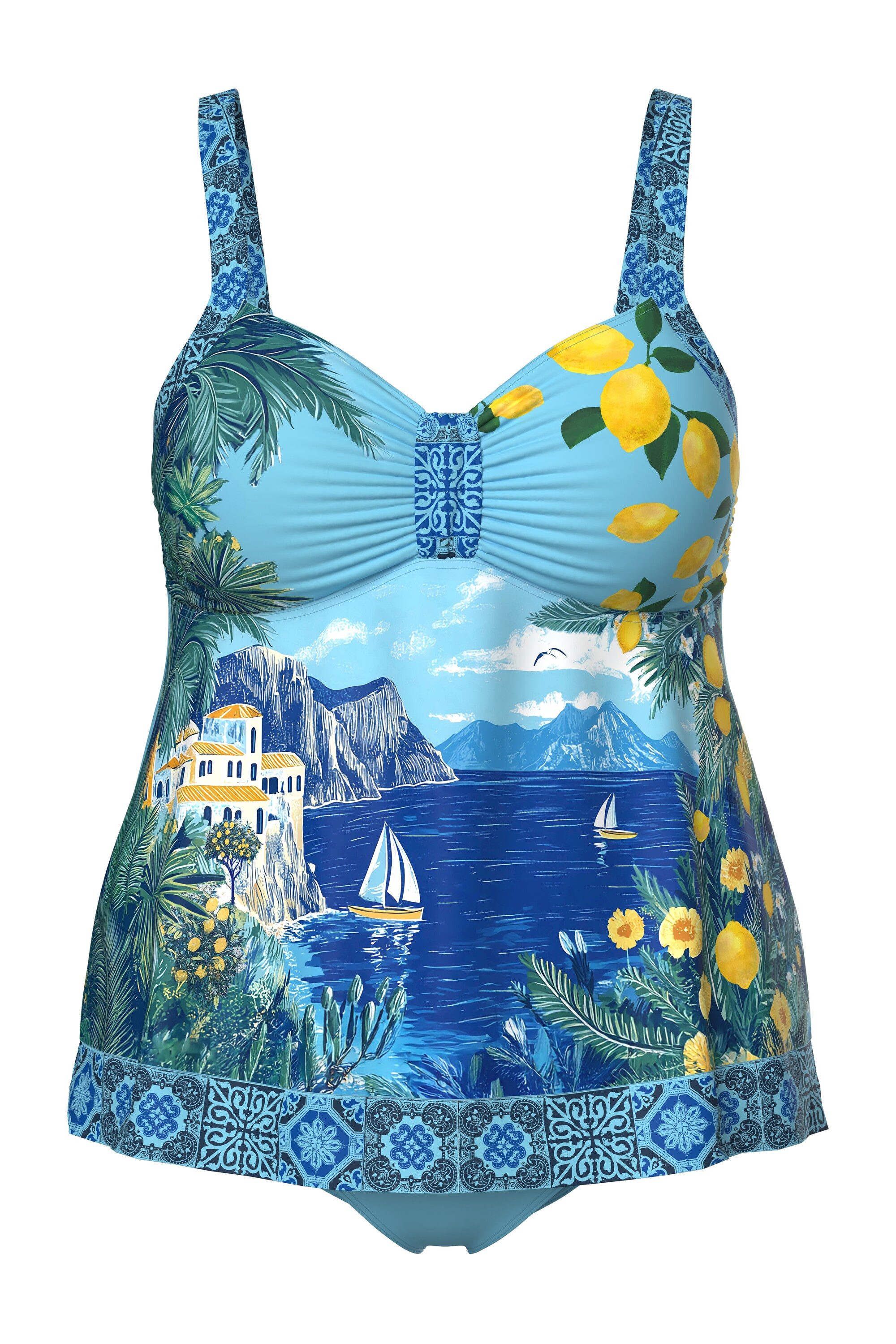 Ulla Popken Soft-BH Tankini Holiday Softcups Träger verstellbar