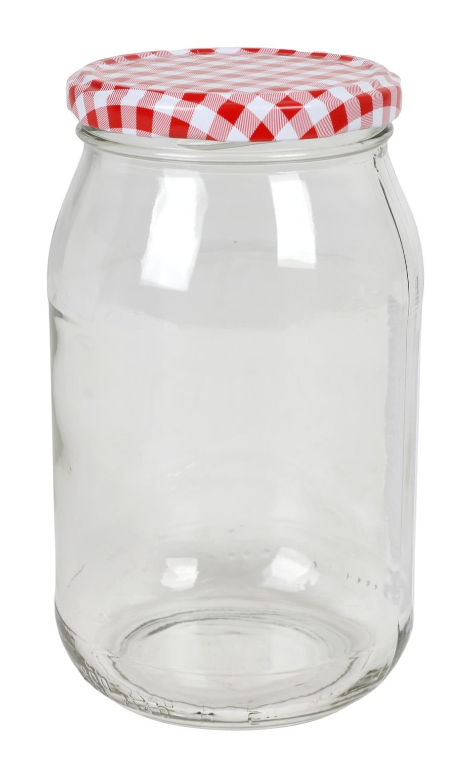 BURI Vorratsdose 12 x Vorratsglas Konserve Schraubdeckel, Glas Einweckglas 900ml Einmachglas