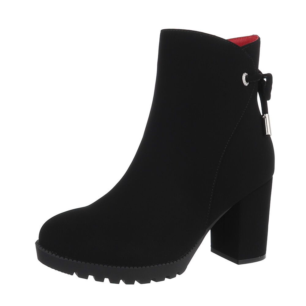 Ital-Design Damen Freizeit High-Heel-Stiefelette (87108585) Blockabsatz günstig online kaufen