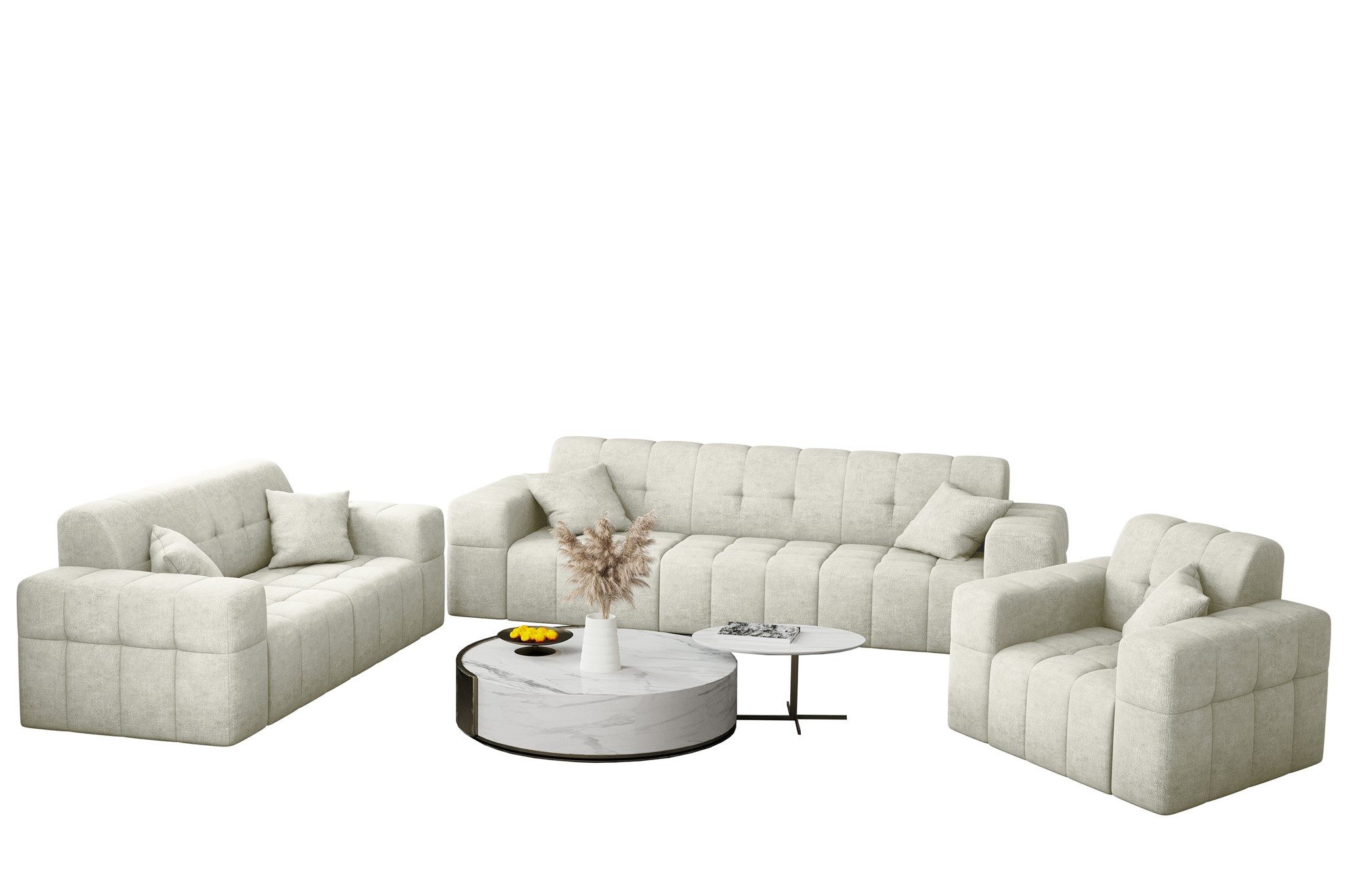 Fun Möbel Polstergarnitur Sofaset Designersofa NANCY günstig online kaufen