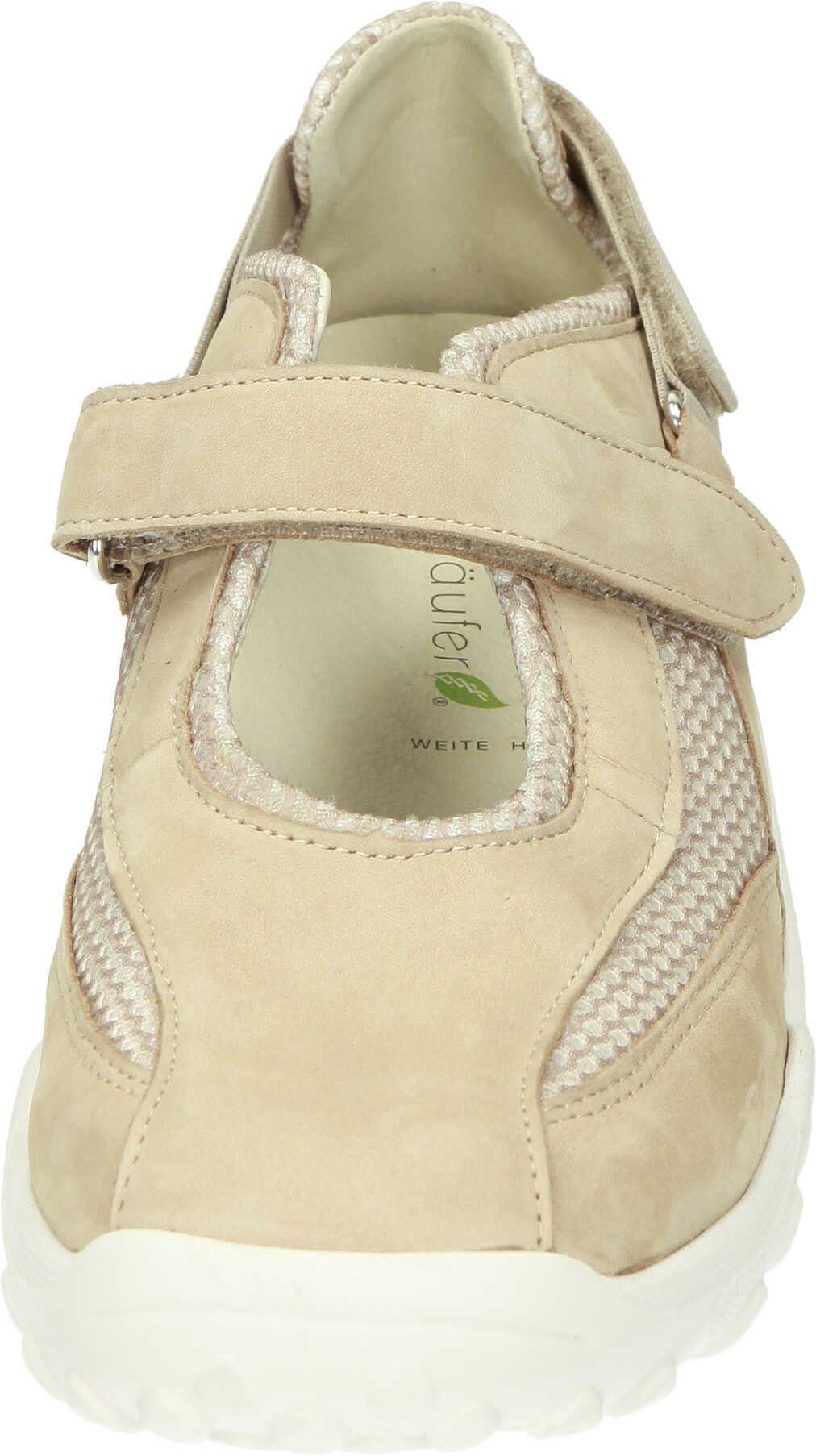 Klettschuh Waldläufer Klettschuhe beige Textil aus