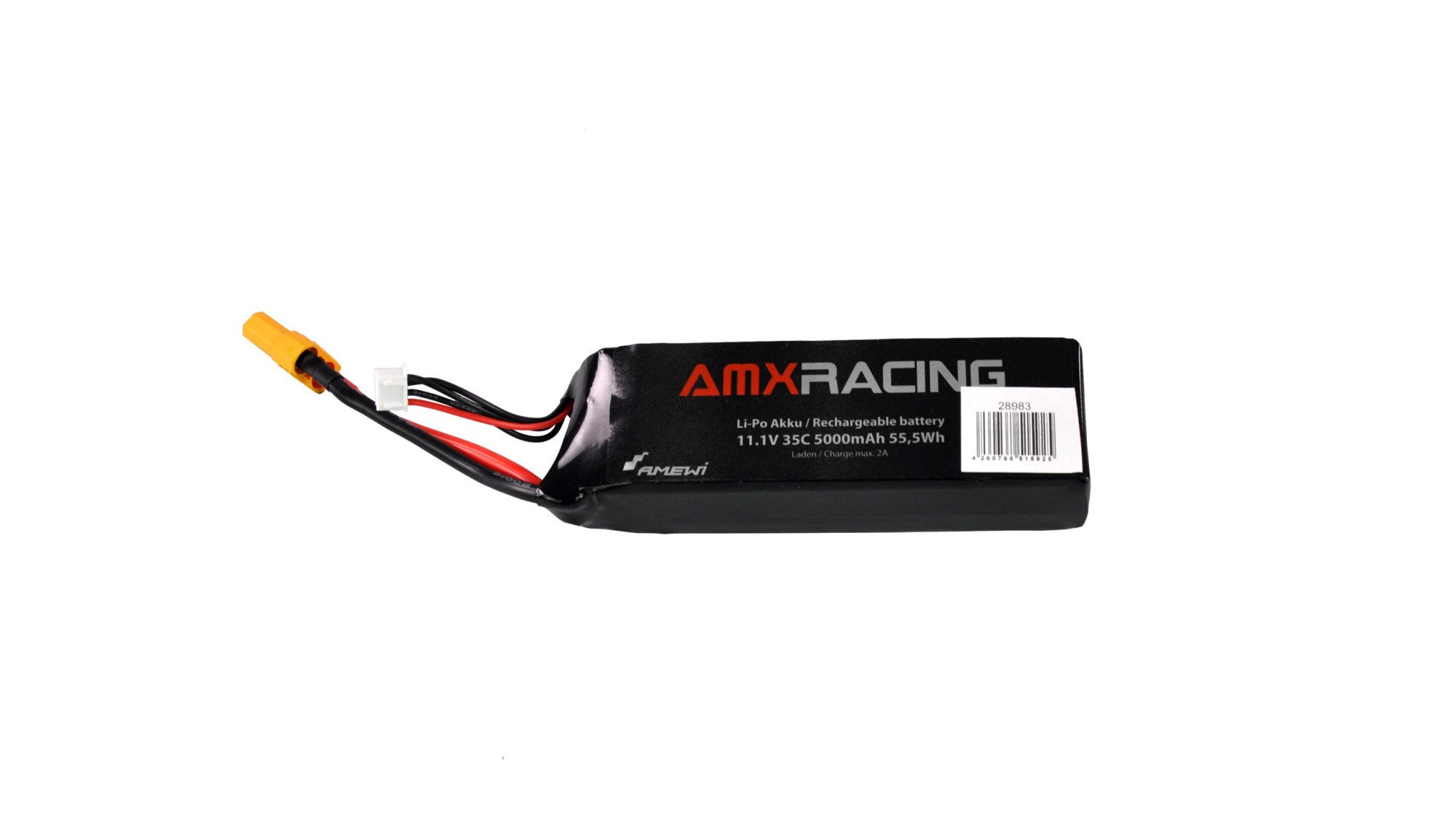 RC-Bagger Amewi LiPo Akku 3S 11,1V 5000mAh 35C XT90