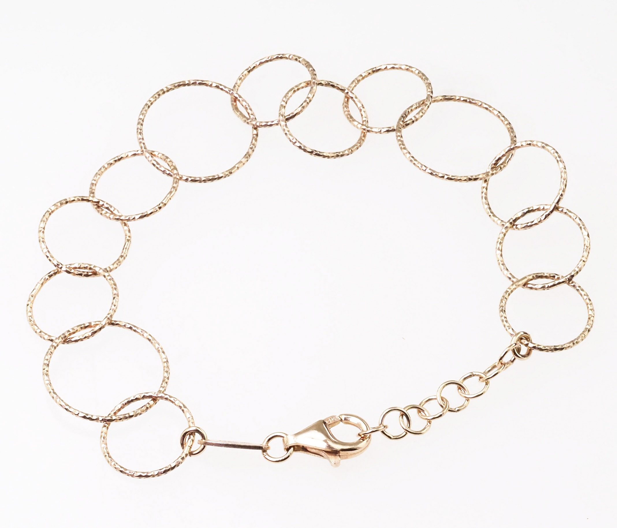 Der Kettenmacher Armkette 925 Silber Fantasie RK-19R Rosegoldfarben