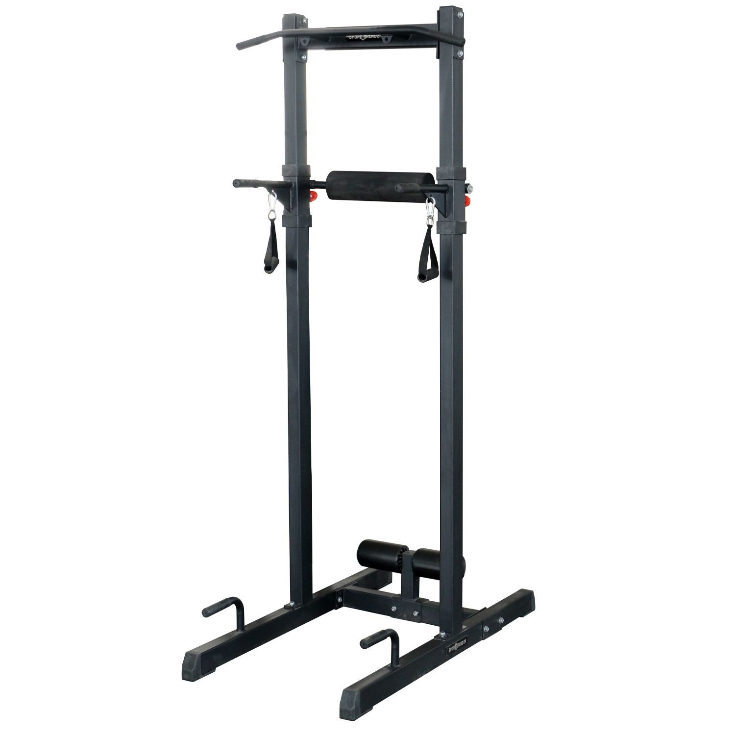 Sporttrend 24 Kraftstation Power Tower bis 200KG belastbar, Bauchtrainingsschlaufen
