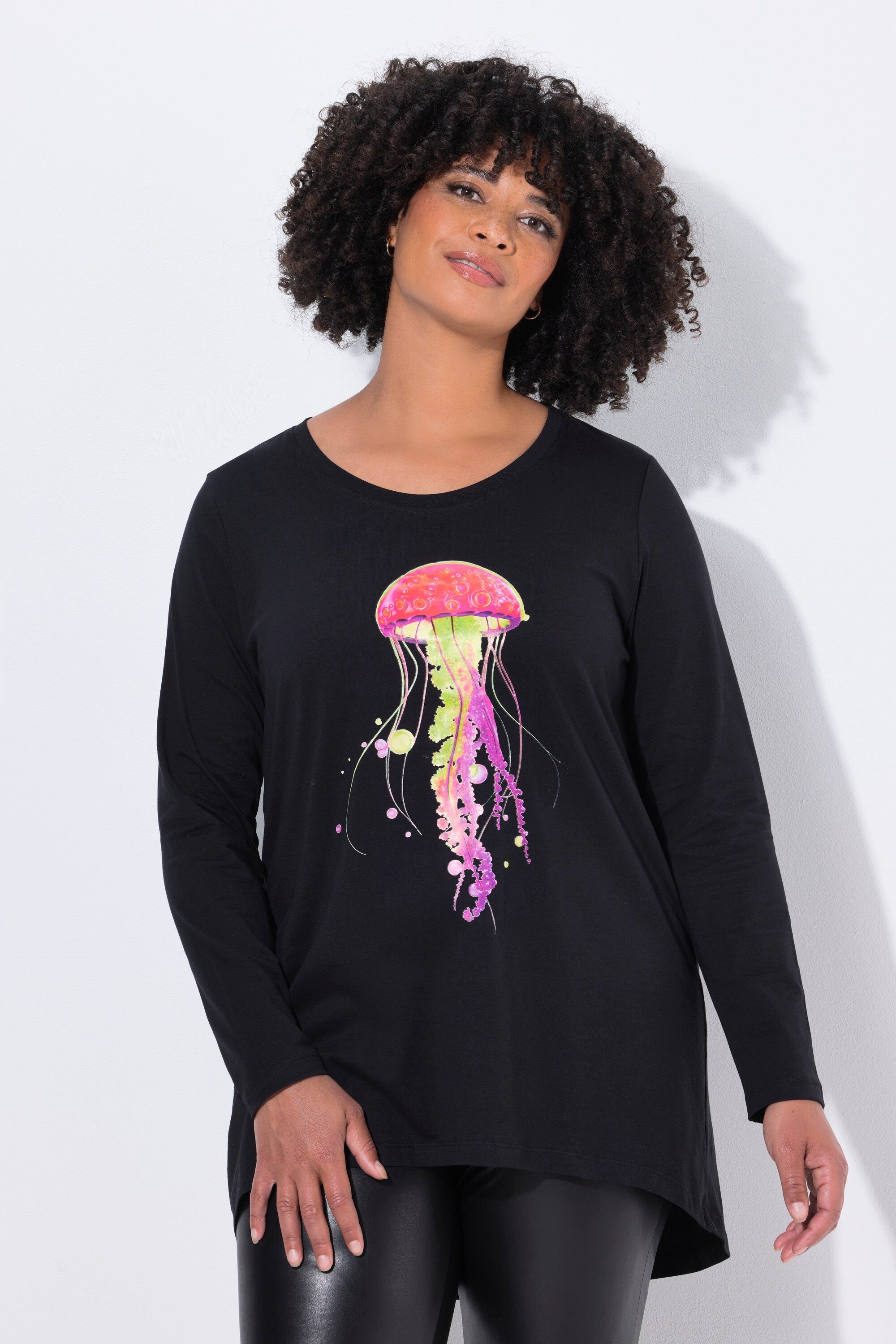 Angel of Style T-Shirt T-Shirt A-Linie Qualle Langarm günstig online kaufen