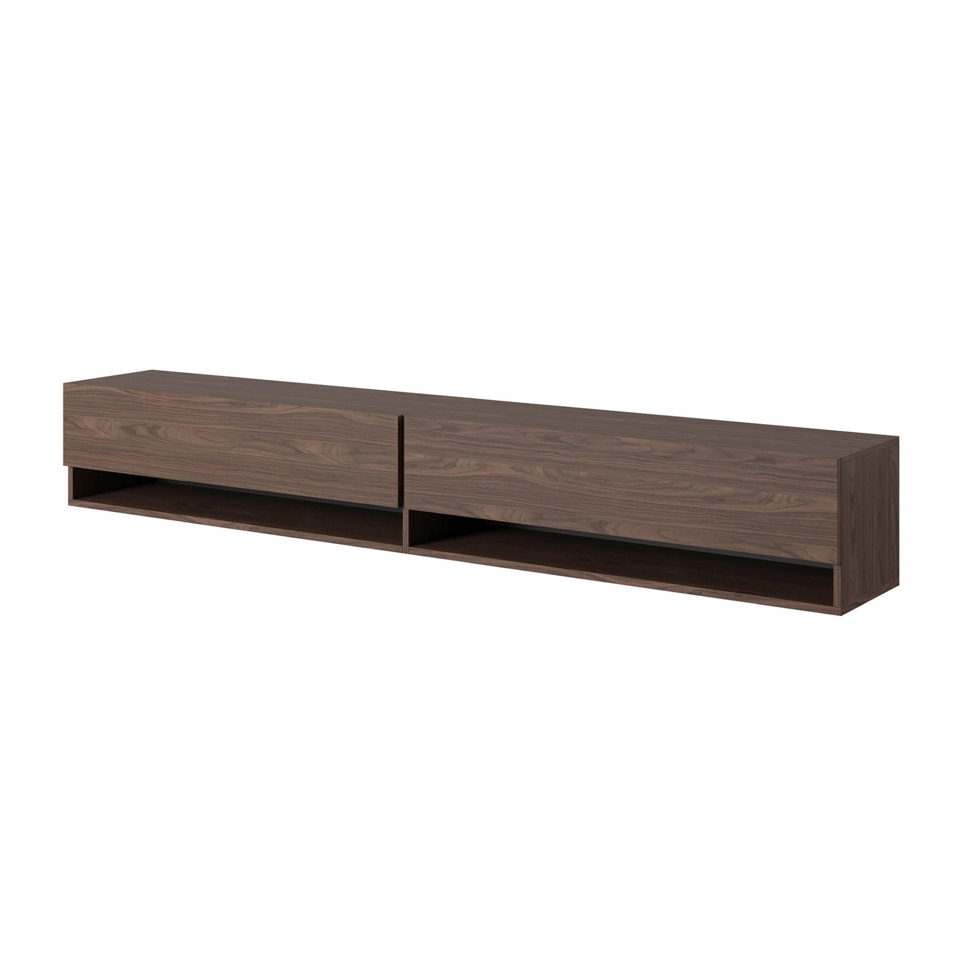 Selsey TV-Schrank Mirrgo hängend, 2-türig mit 2 offenen Fächern, 200 cm – Bild 4 von 5