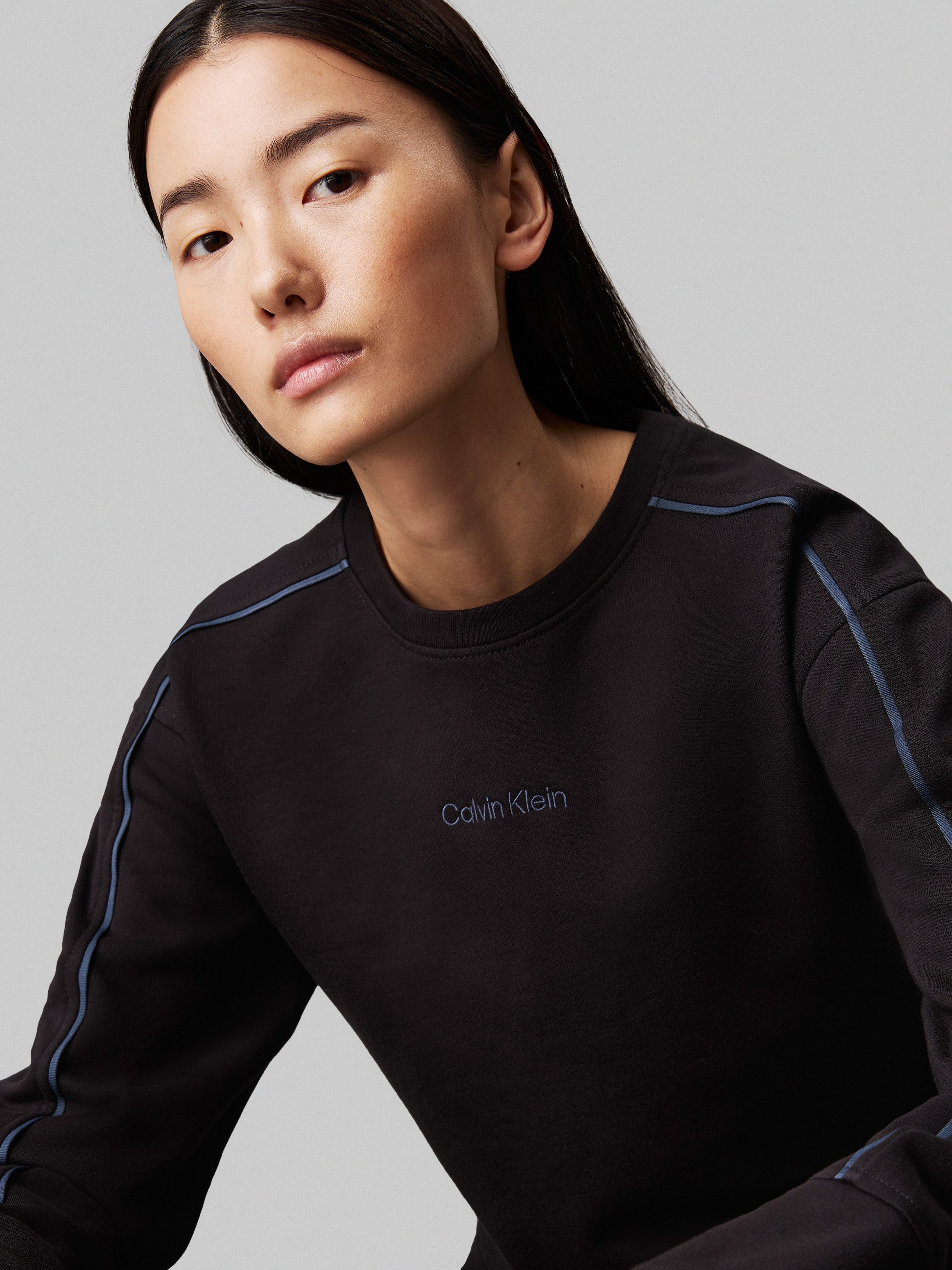 Calvin Klein Underwear Sweatshirt CREW PULLOVER mit Kontraststreifen