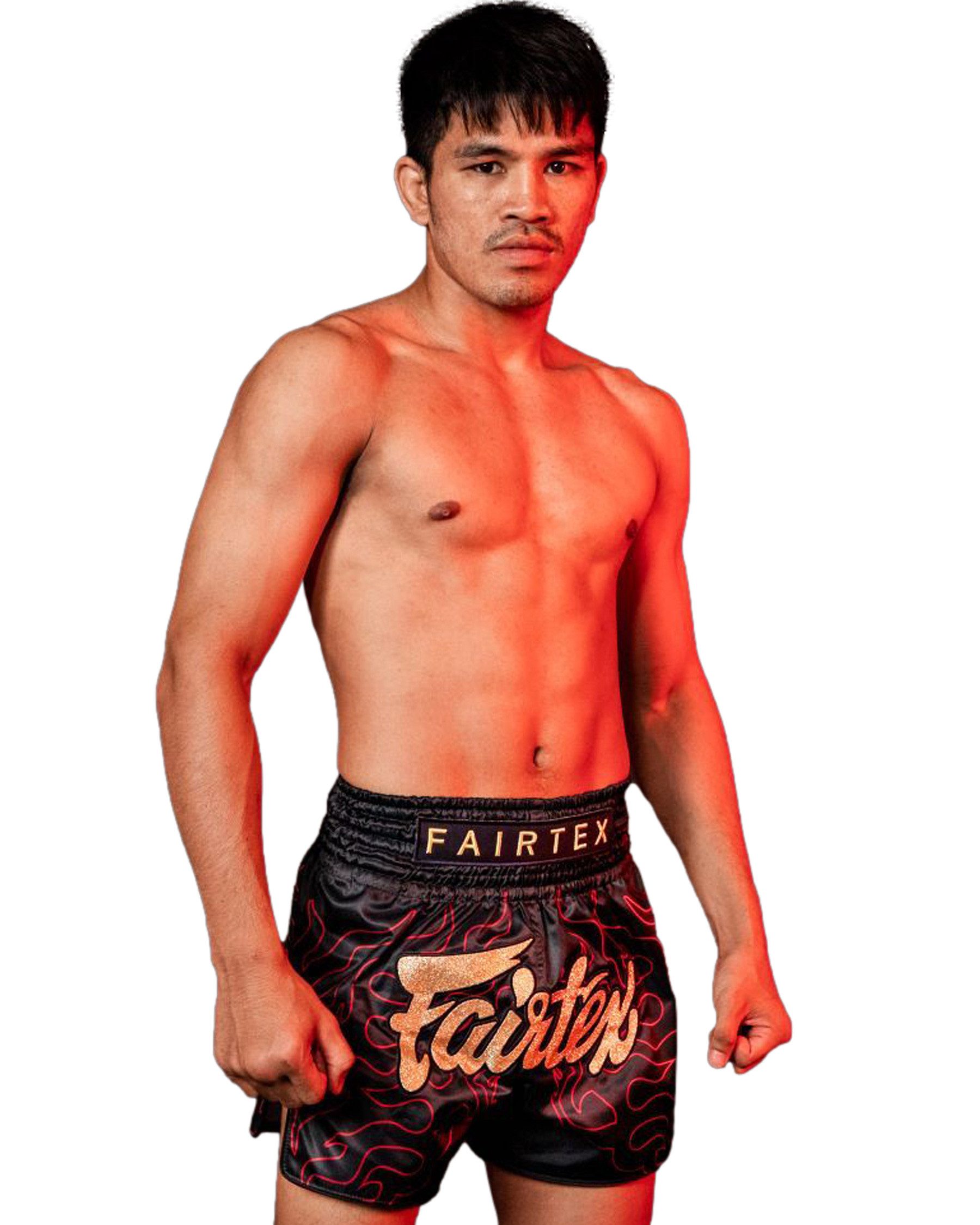 Fairtex Shorts Lava (1-tlg) Fairtex Lava Muay Thai Shorts – Energiegeladen & kampfbereit