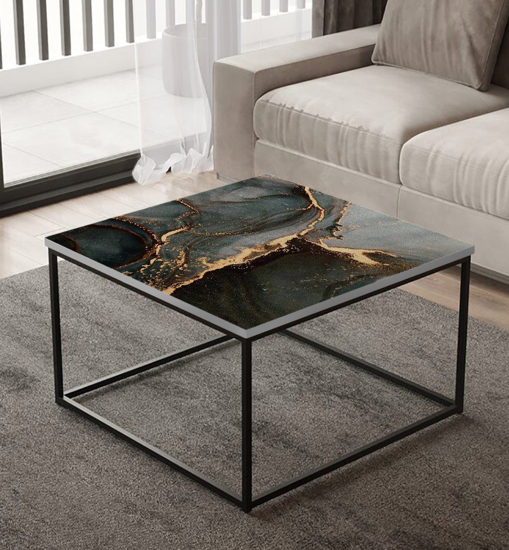 MyMaxxi Möbelfolie Tischfolie abstrakte Marmor Wellen Bubblefree selbstklebend Folie, (Wellen Muster dunkel, 1St.}, Klebefolie passend geschnitten und gerollt), Selbstklebend