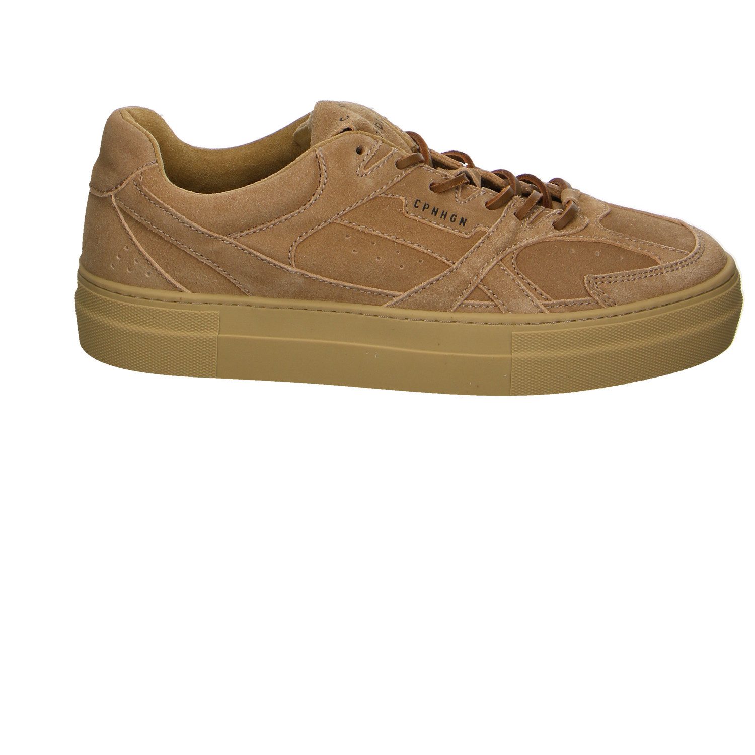 Copenhagen Studios Copenhagen Cph65 Velour Schnürschuhe beige Schnürschuh