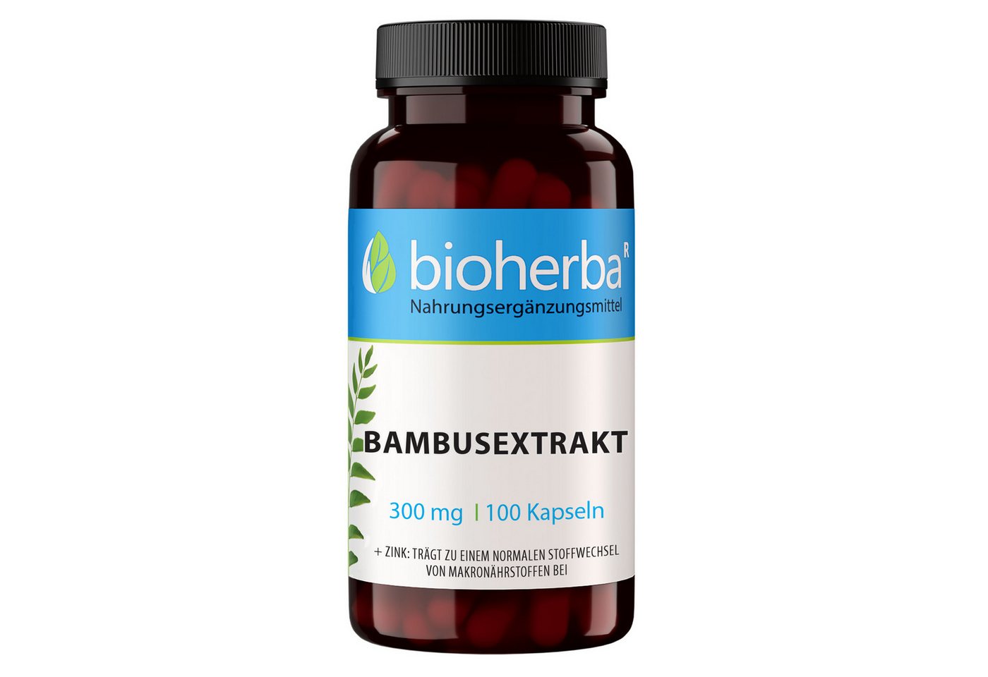 BIOHERBA R Bioherba Bambusextrakt 300 mg 100 Kapseln Nahrungsergänzungsmittel, 1 er