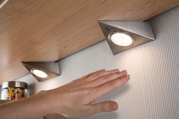 Paulmann Unterschrankleuchte Möbel Aufbauleuchte LED mit Näherungssensor inkl. LED-Modul 3x2,8W, LED fest integriert, Warmweiß, 3er-Set inkl. LED-Modul 3x2,8W