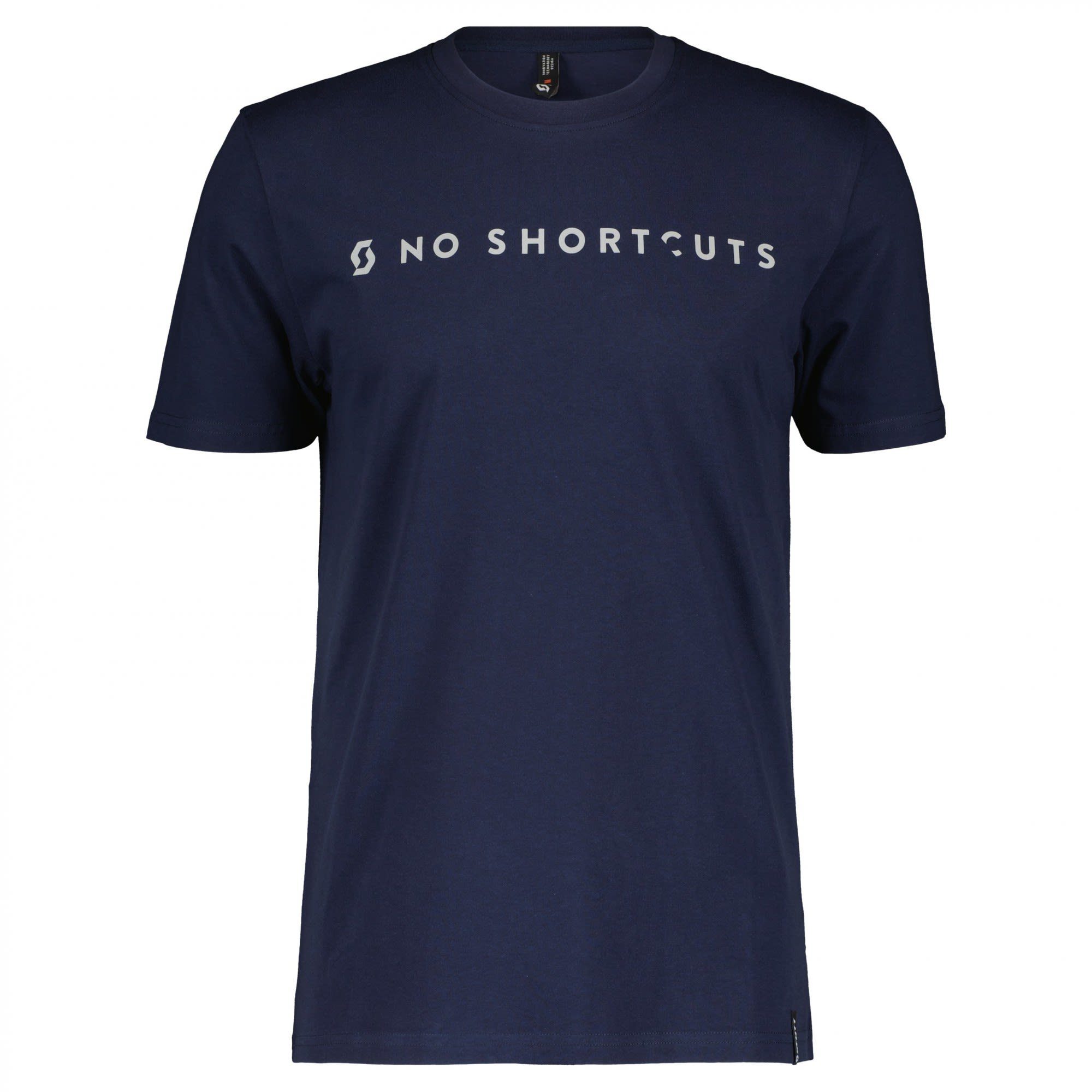 Scott T-Shirt Scott M No Shortcuts S/sl Tee Herren Kurzarm-Shirt Midnight Blue