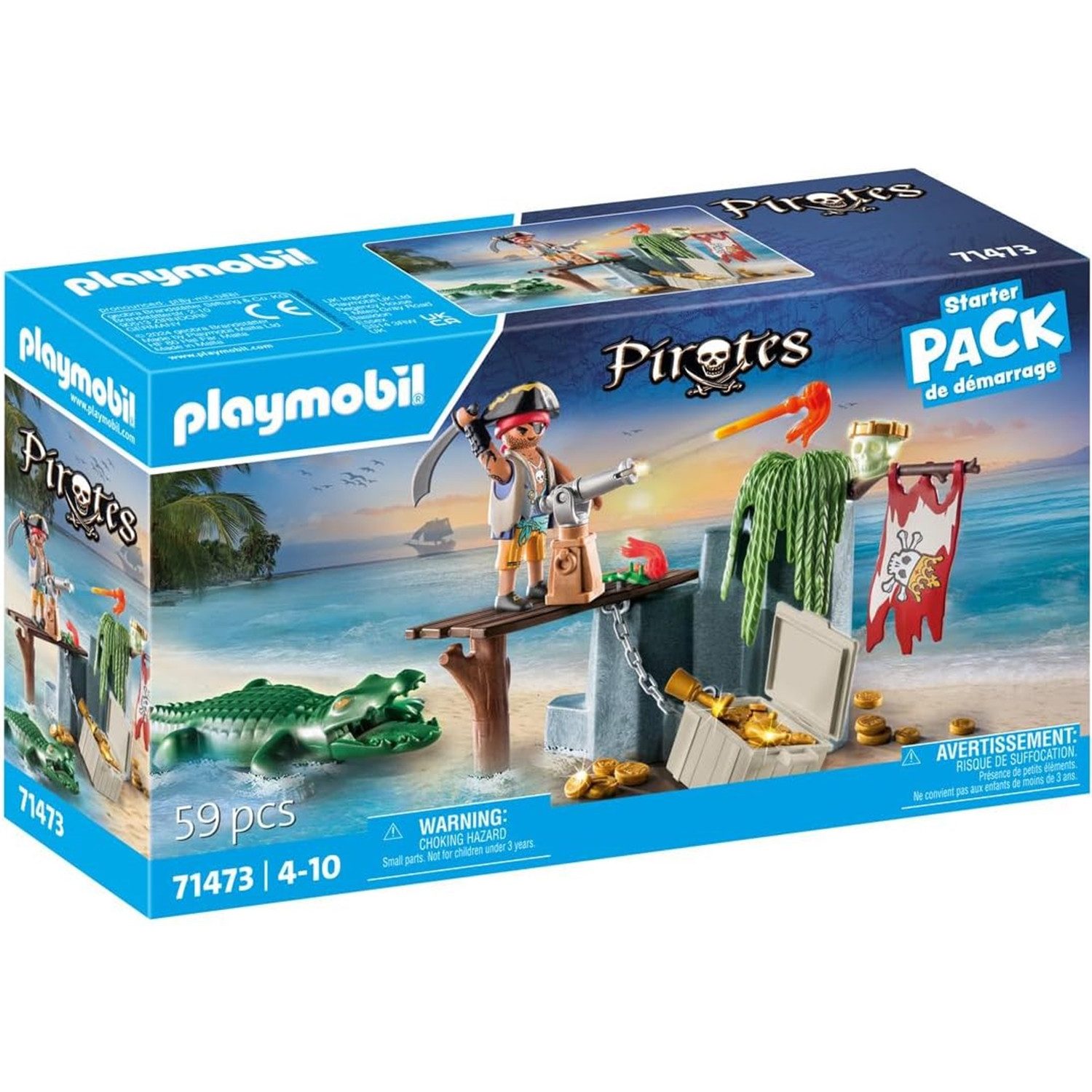Playmobil® 71473 Pirat mit Alligator Konstruktions-Spielset günstig online kaufen