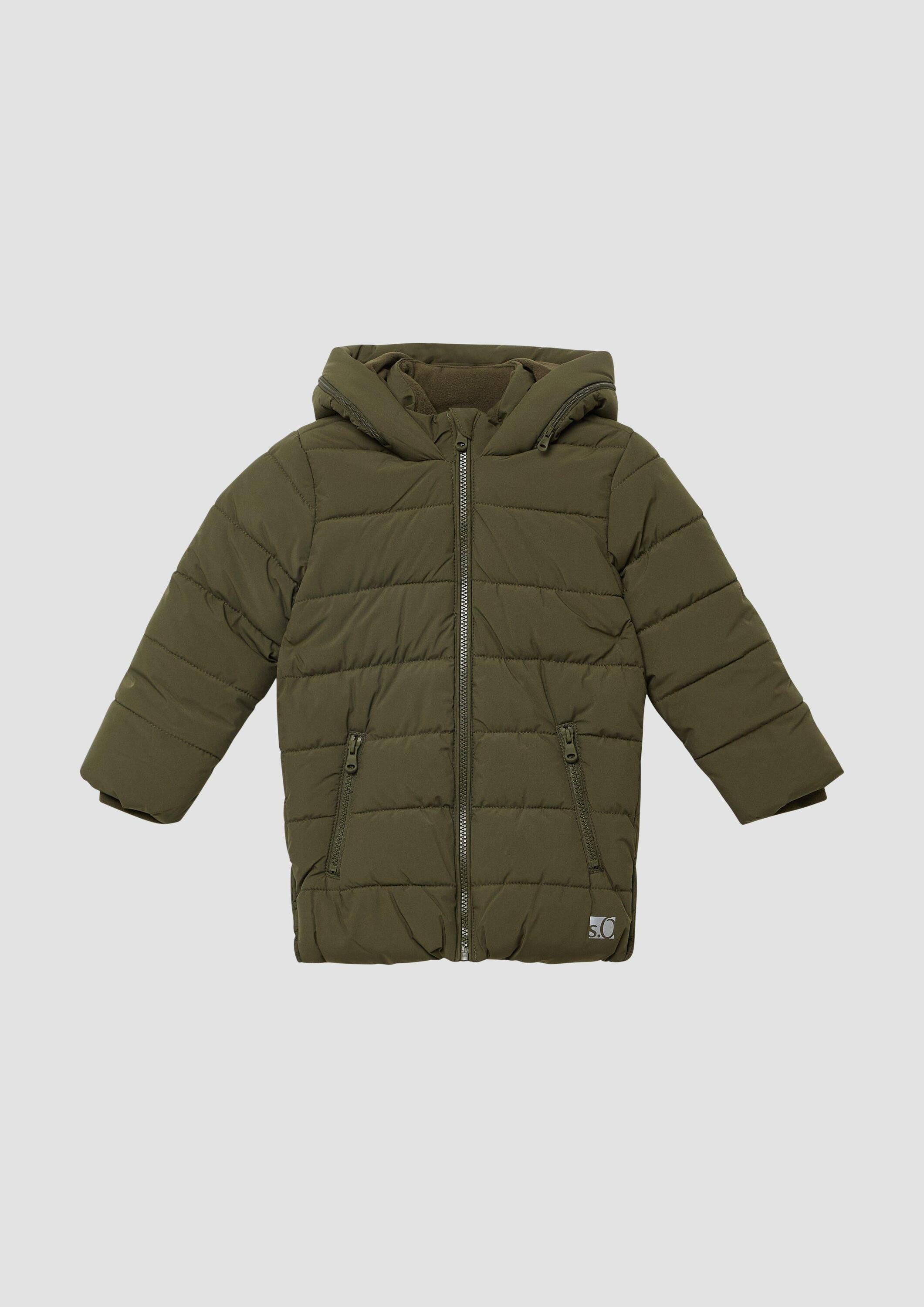 s.Oliver Wintermantel Outdoor-Mantel Wärmender Steppmantel mit Print-Detail