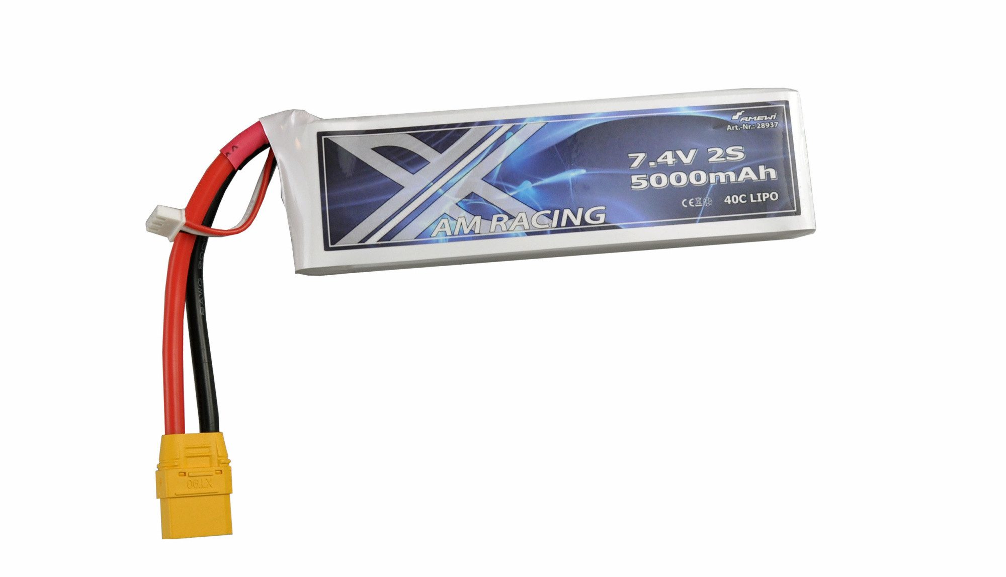 Amewi RC-Bagger Amewi LiPo Akku 2S 7,4V 5000mAh 40C Softcase, XT90
