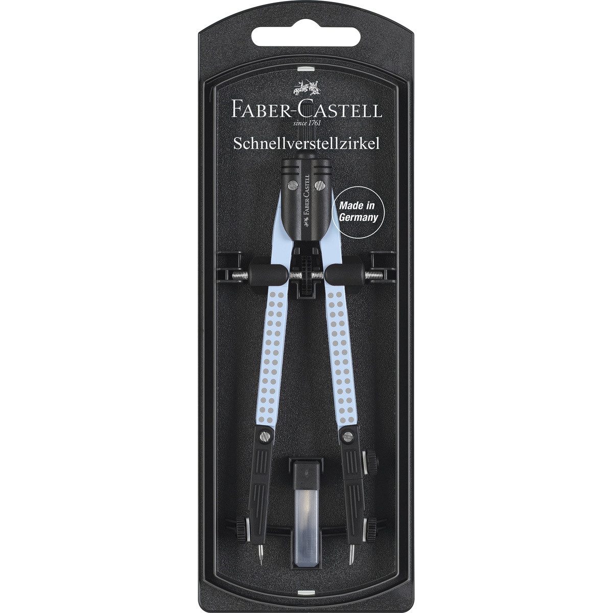 Faber-Castell Zirkel FABER-CASTELL Schnellverstellzirkel Grip sky blue