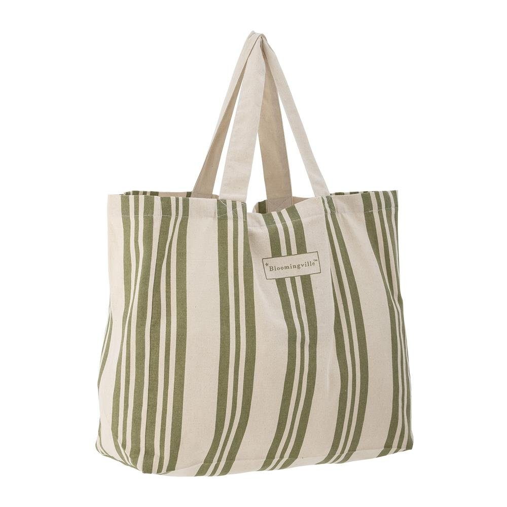 Bloomingville Shopper Trina, Einkaufstasche in Grün, günstig online kaufen