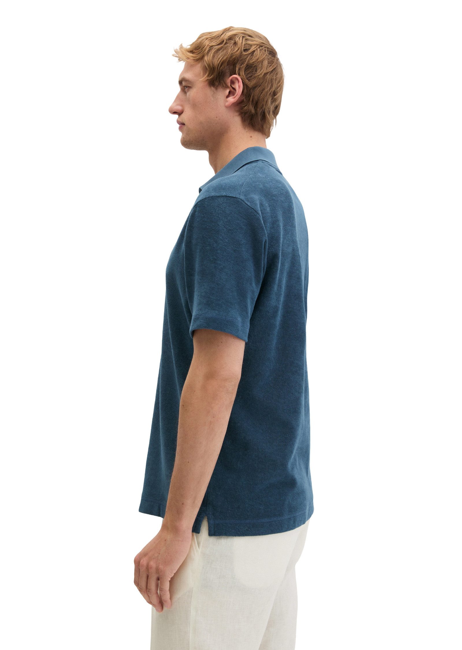 Marc O'Polo Poloshirt aus weichem Jersey-Frottee