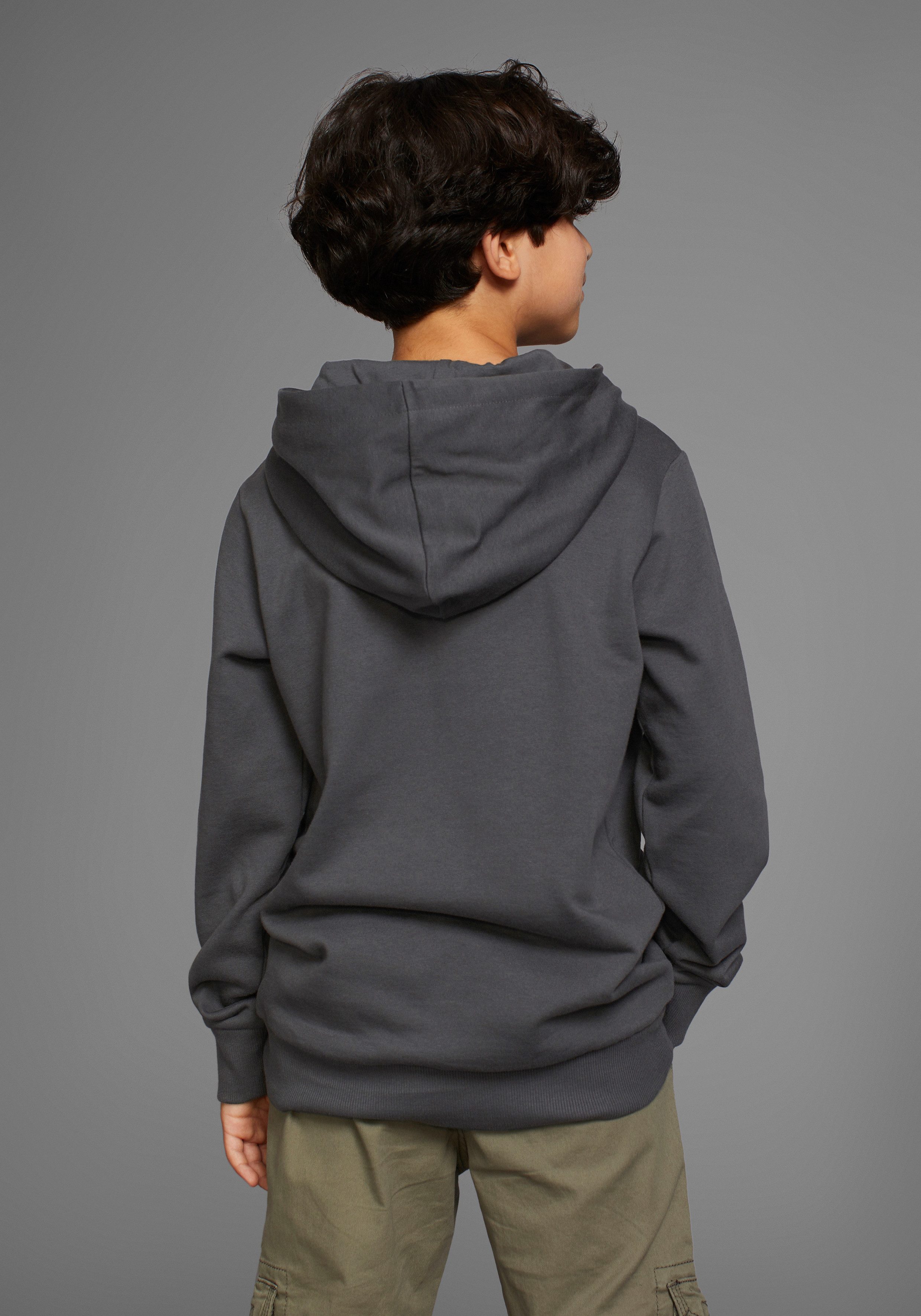 KIDSWORLD Kapuzensweatshirt GECKO - Print, cooles Tiermotiv – Bild 2 von 5