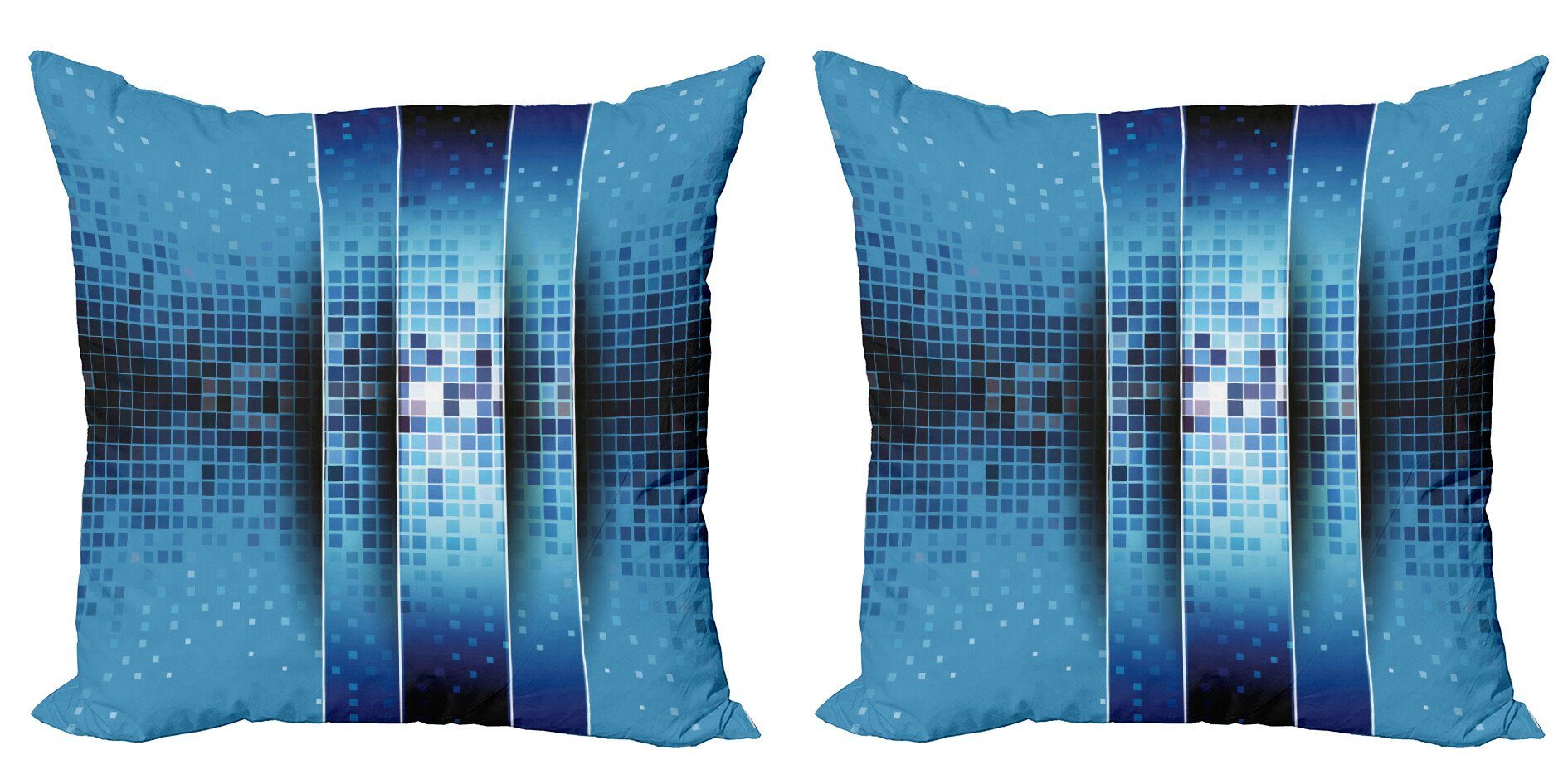 Quadrate Mosaik-Muster Modern Kissenbezüge Digitaldruck, Stück), Doppelseitiger (2 Abakuhaus Accent Digital