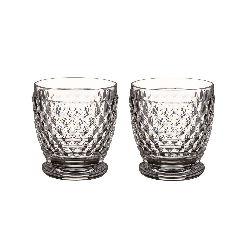 Villeroy & Boch Gläser-Set Boston Becher Klar, 2 Stück, 2-tlg., Glas, Kristallglas, spülmaschinenfest, Made in Germany