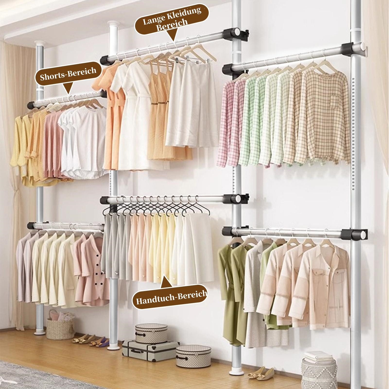 Vellora Kleiderbügel Kleiderständer, teleskopierbarer Kleiderstab, (1-tlg), günstig online kaufen